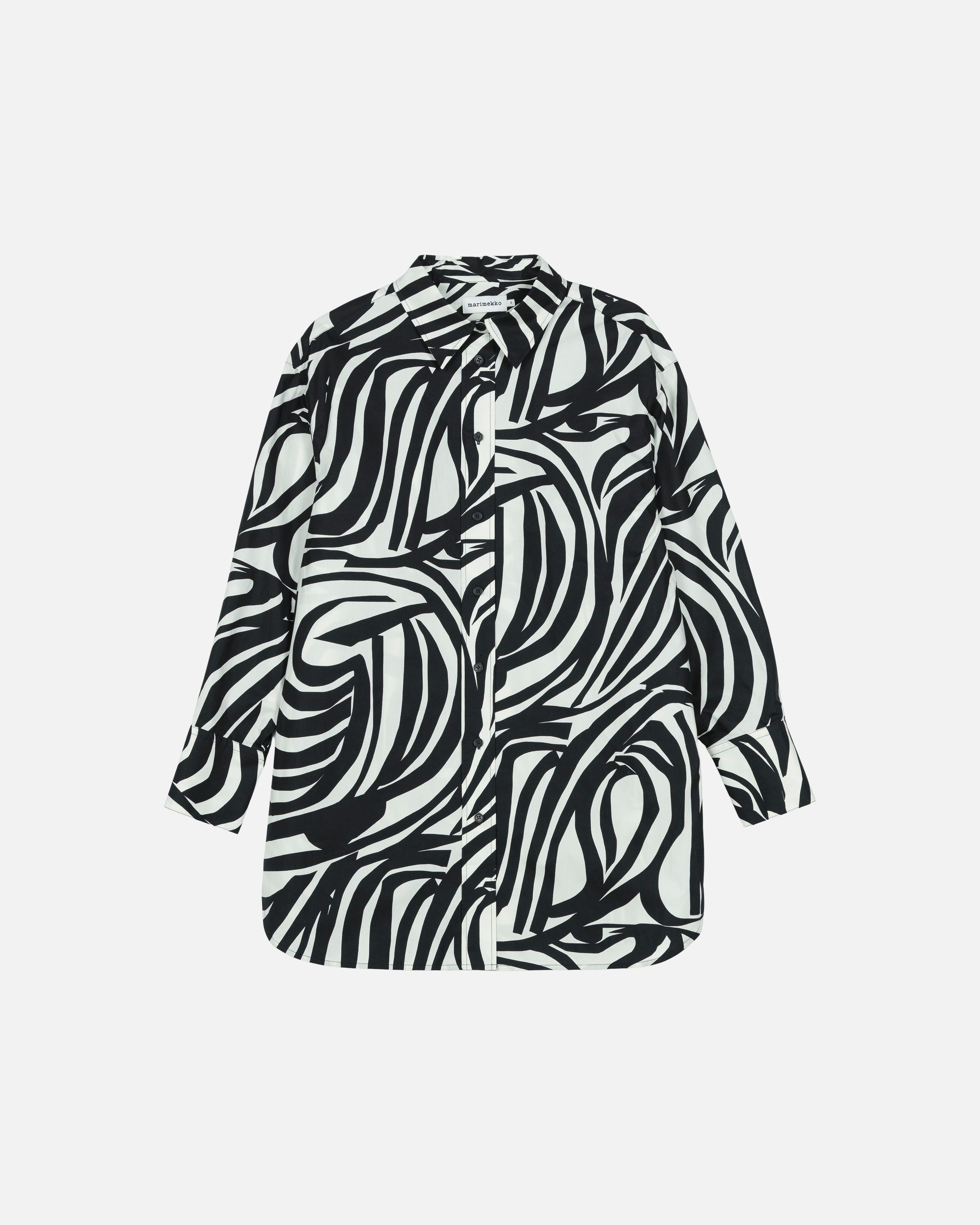marimekko マリメッコ シャツ Nila Jokuraita Nila Jokuraita cotton shirt | Marimekko