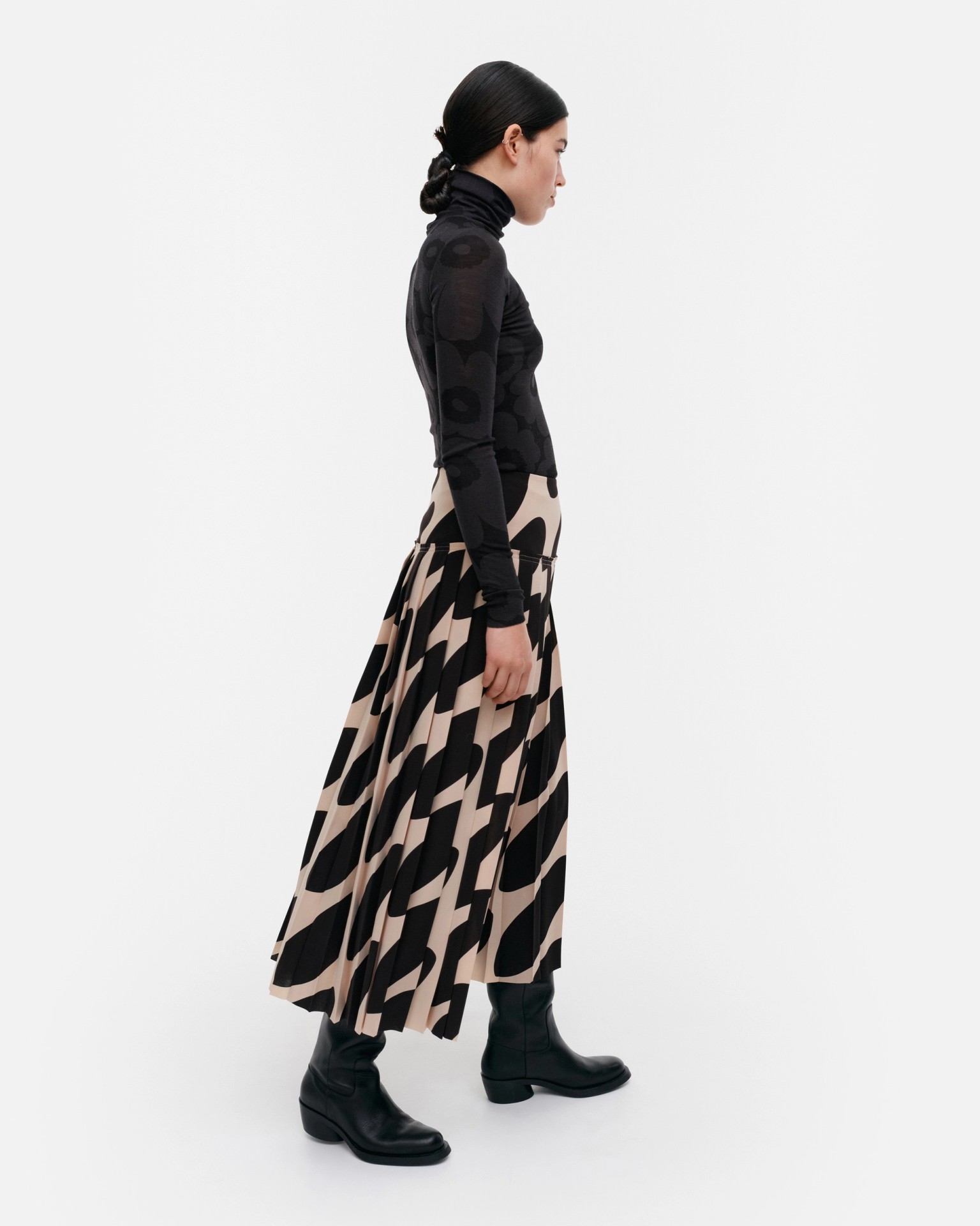 Slitti Linssi, Skirt, brown, black,