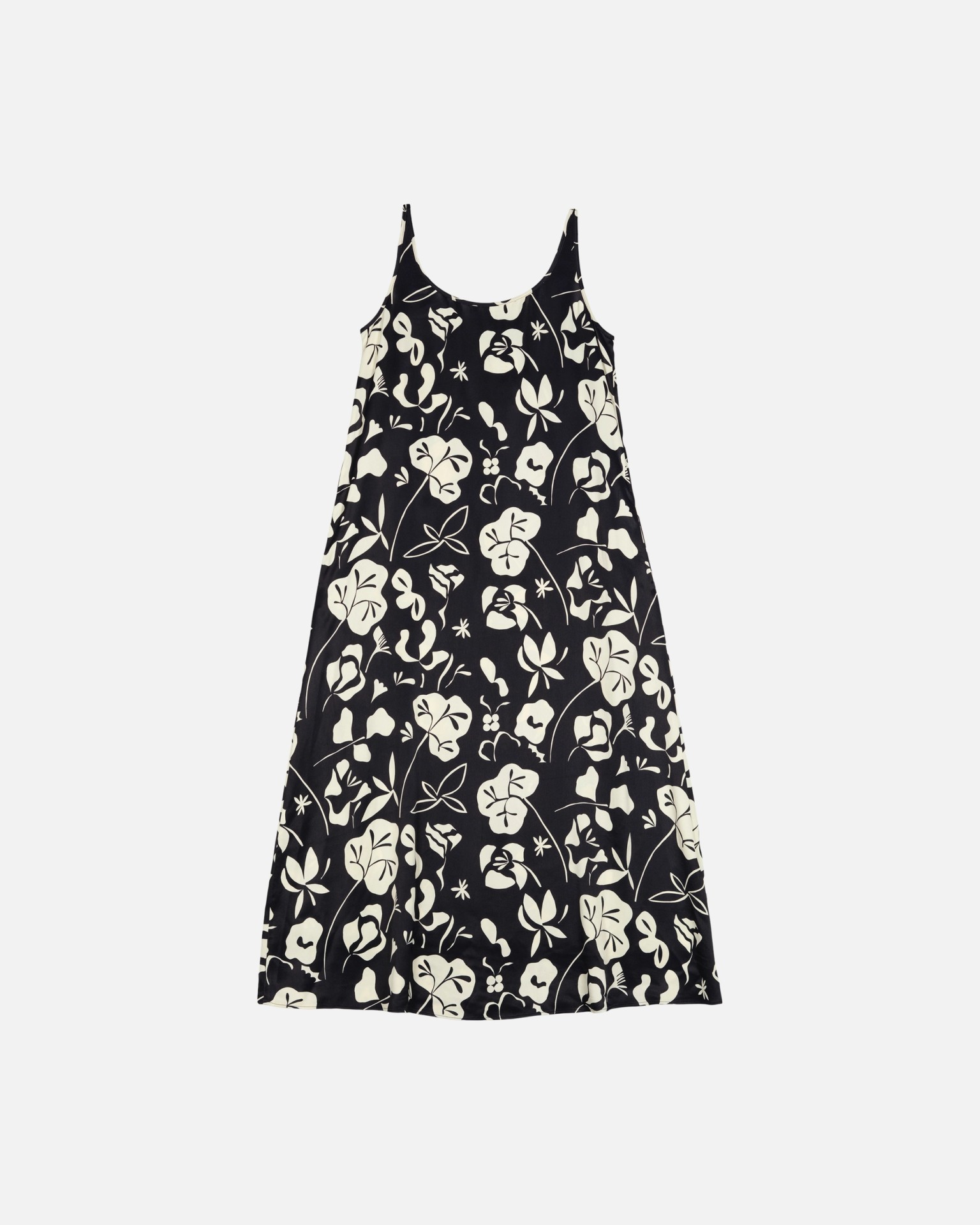 Seurassa Nokturno, Satin dress, black, off white,