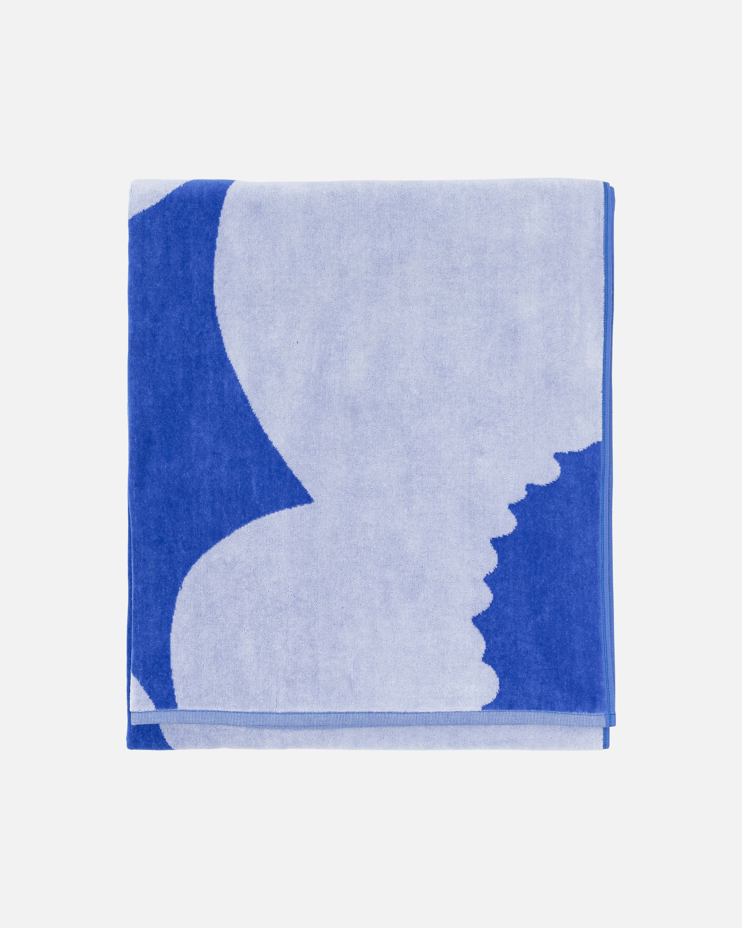 Iso Unikko Bath towel blue, blue lilac | Marimekko