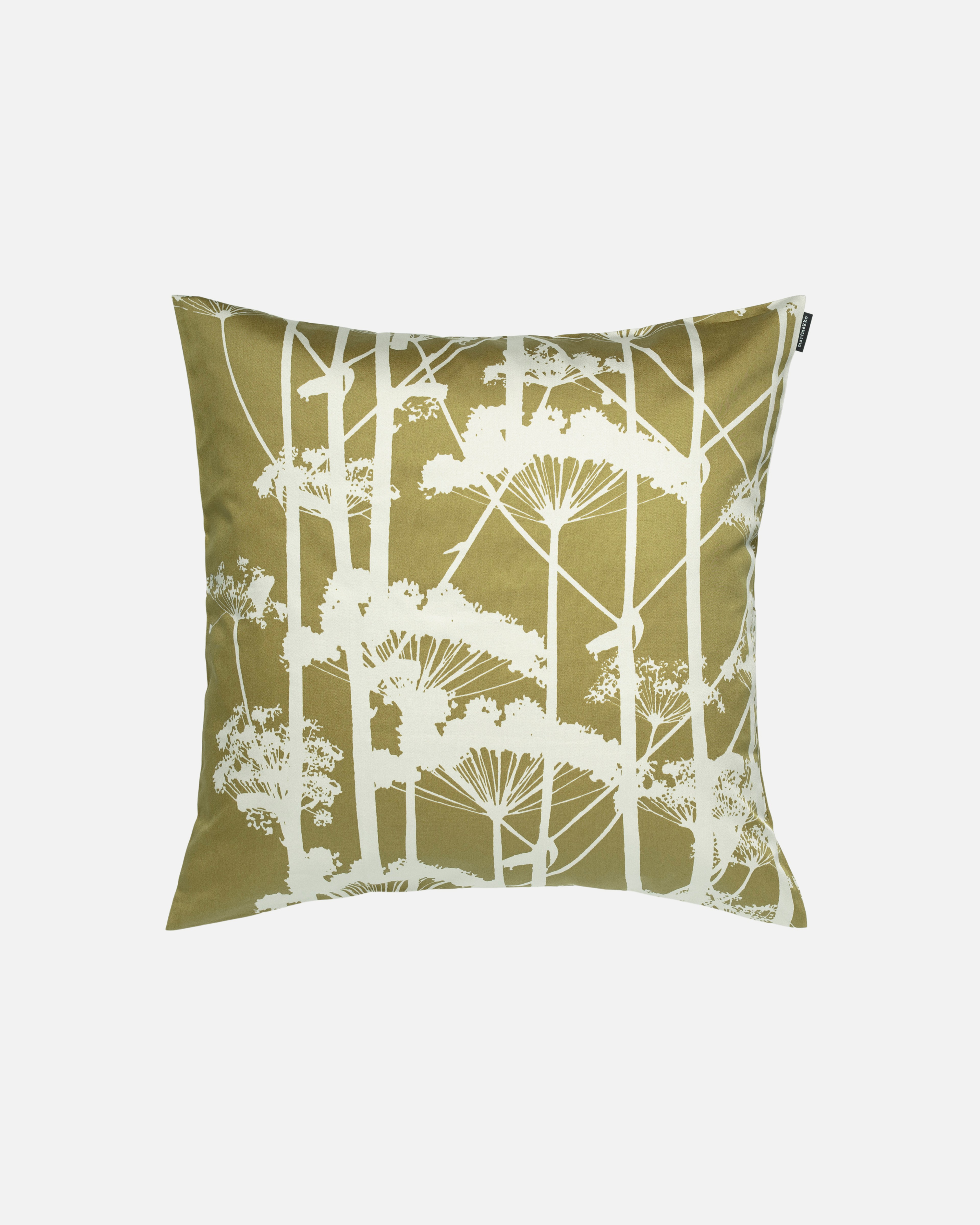 Putkinotko, Pillow cover, green umber, hay,