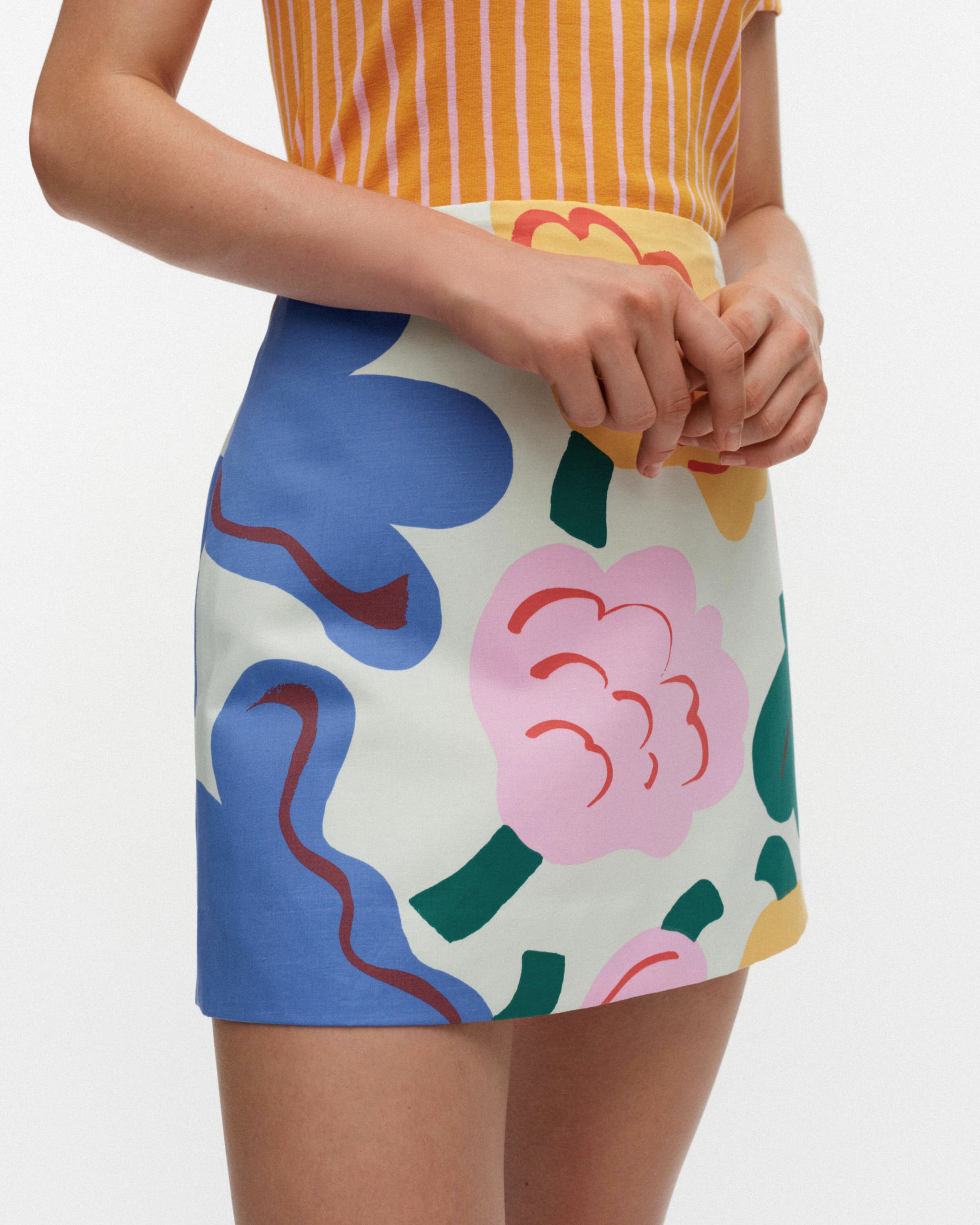 Iloita Kukasta Kukkaan, Skirt, light green, green, blue,