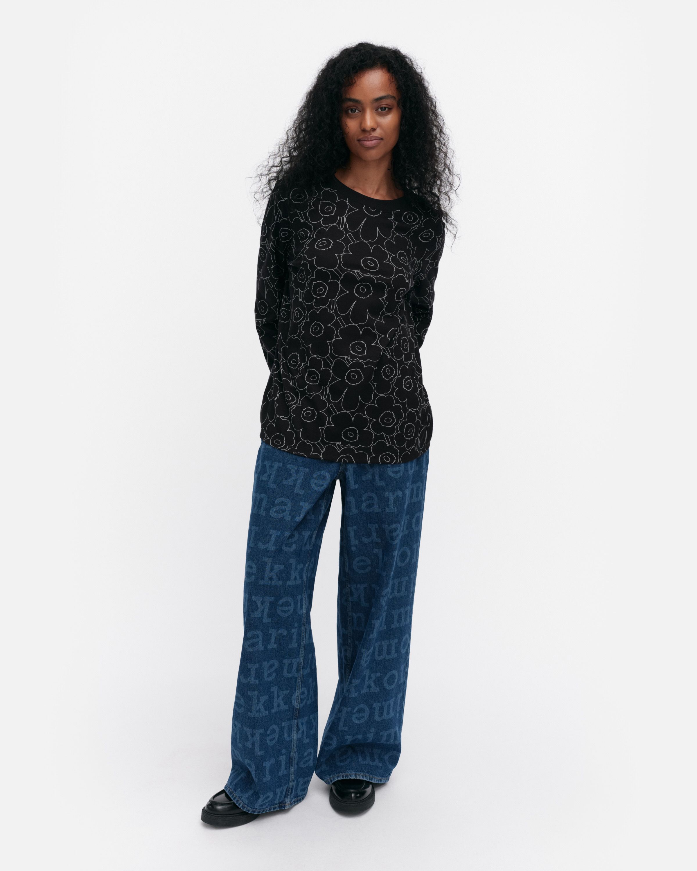 tシャツ Sekunti Piirto Unikko / shirt レディース Sekunti Piirto Unikko Shirt | Marimekko