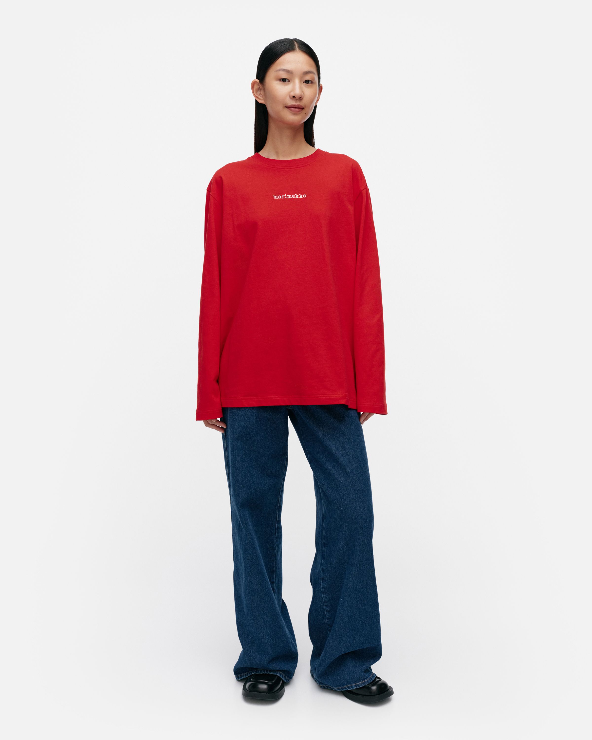 【2024SS】marimekko マリメッコ/Biitti Logo Placement Tシャツ 2024SS】marimekko マリメッコ/Biitti Logo Placement Tシャツ