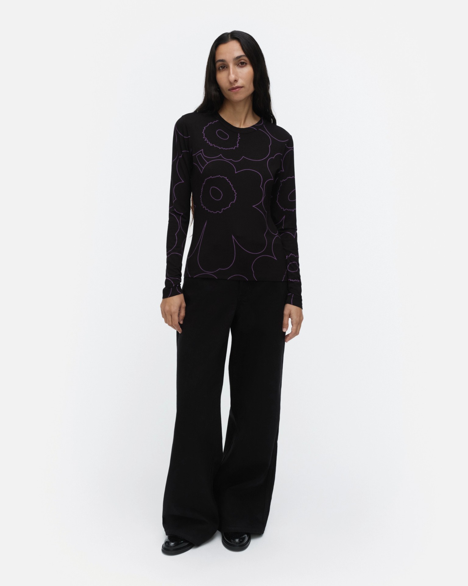 Viedä Piirto Unikko, Jersey shirt, black, purple,