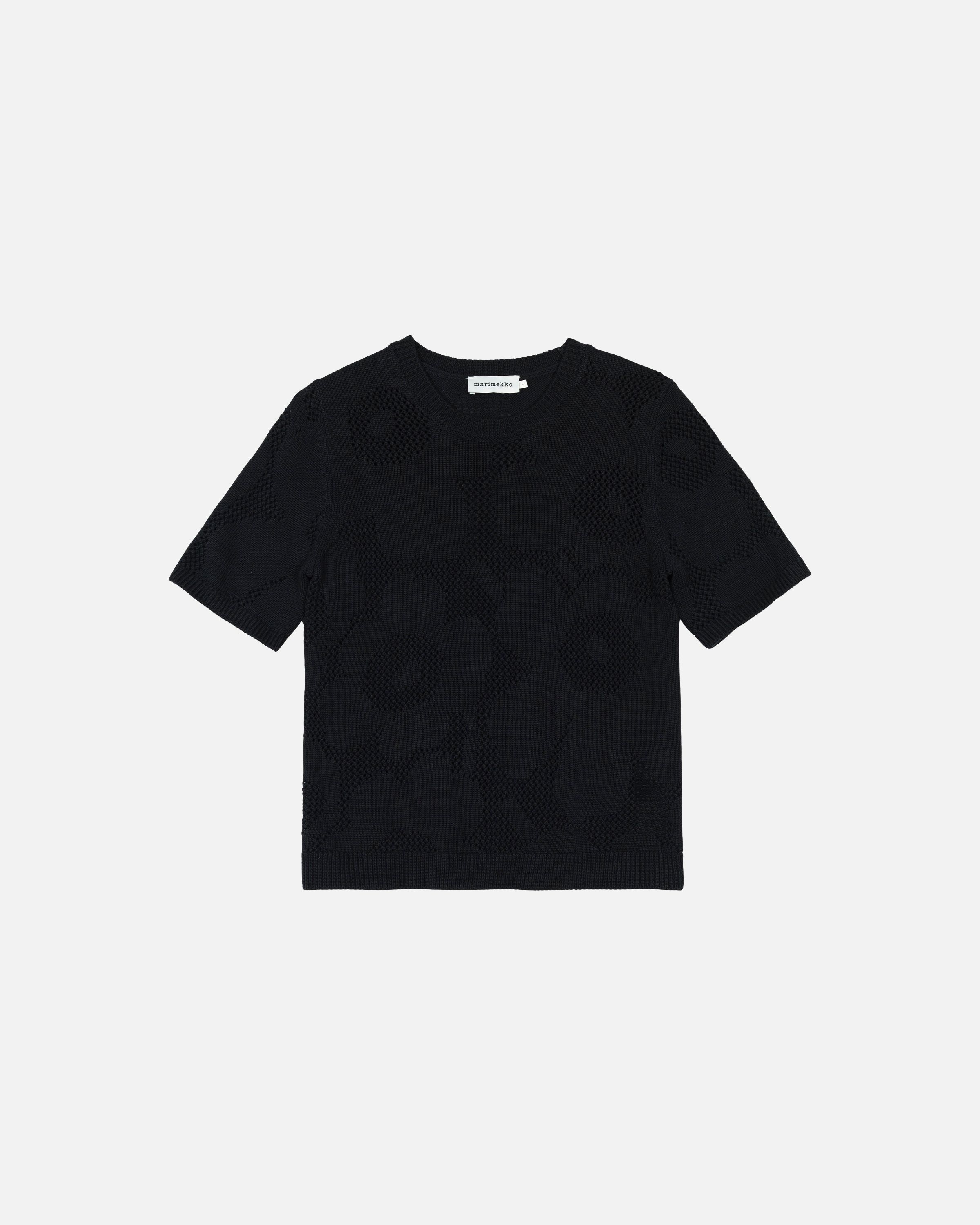 Vilkkuu Unikko Knitted top black | Marimekko