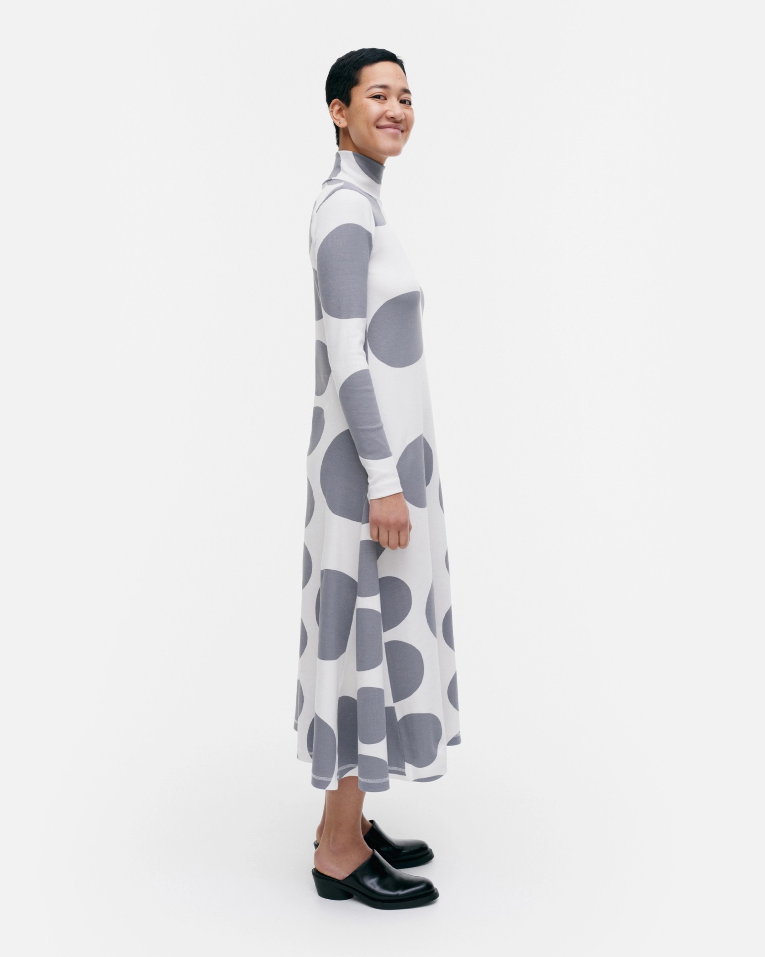 Willa Klaava, Rib dress, off white, grey,
