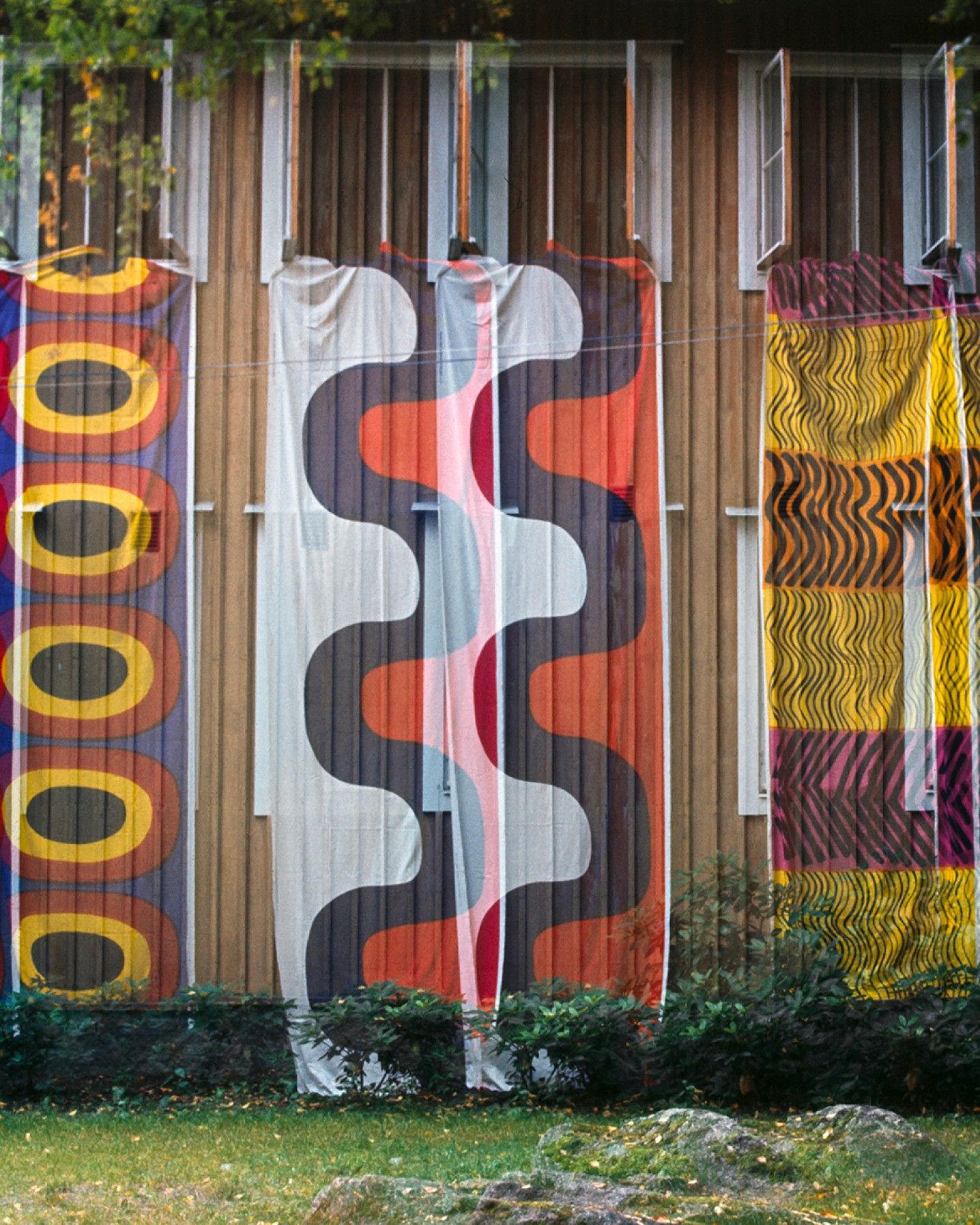 Photo by Tony Vaccaro of Marimekko fabrics.