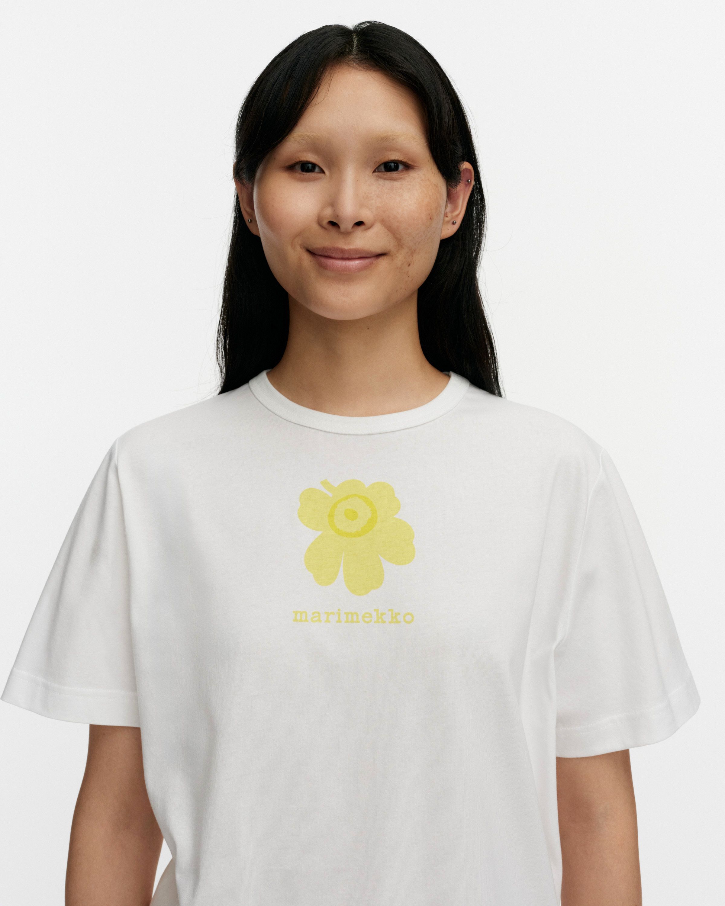 【新品】marimekko Tシャツ Erna Unikko placement Erna Unikko Placement Kioski t-shirt | Marimekko
