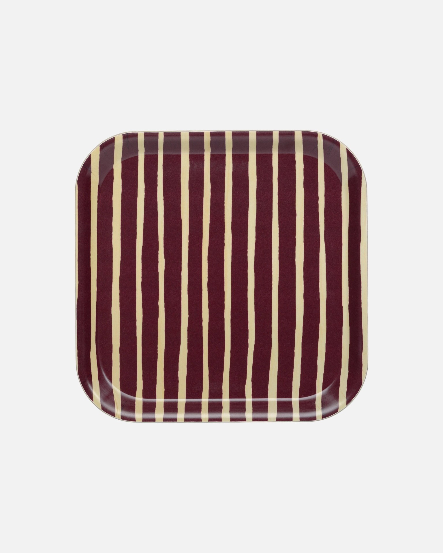 Piccolo, Tray, birch, burgundy,