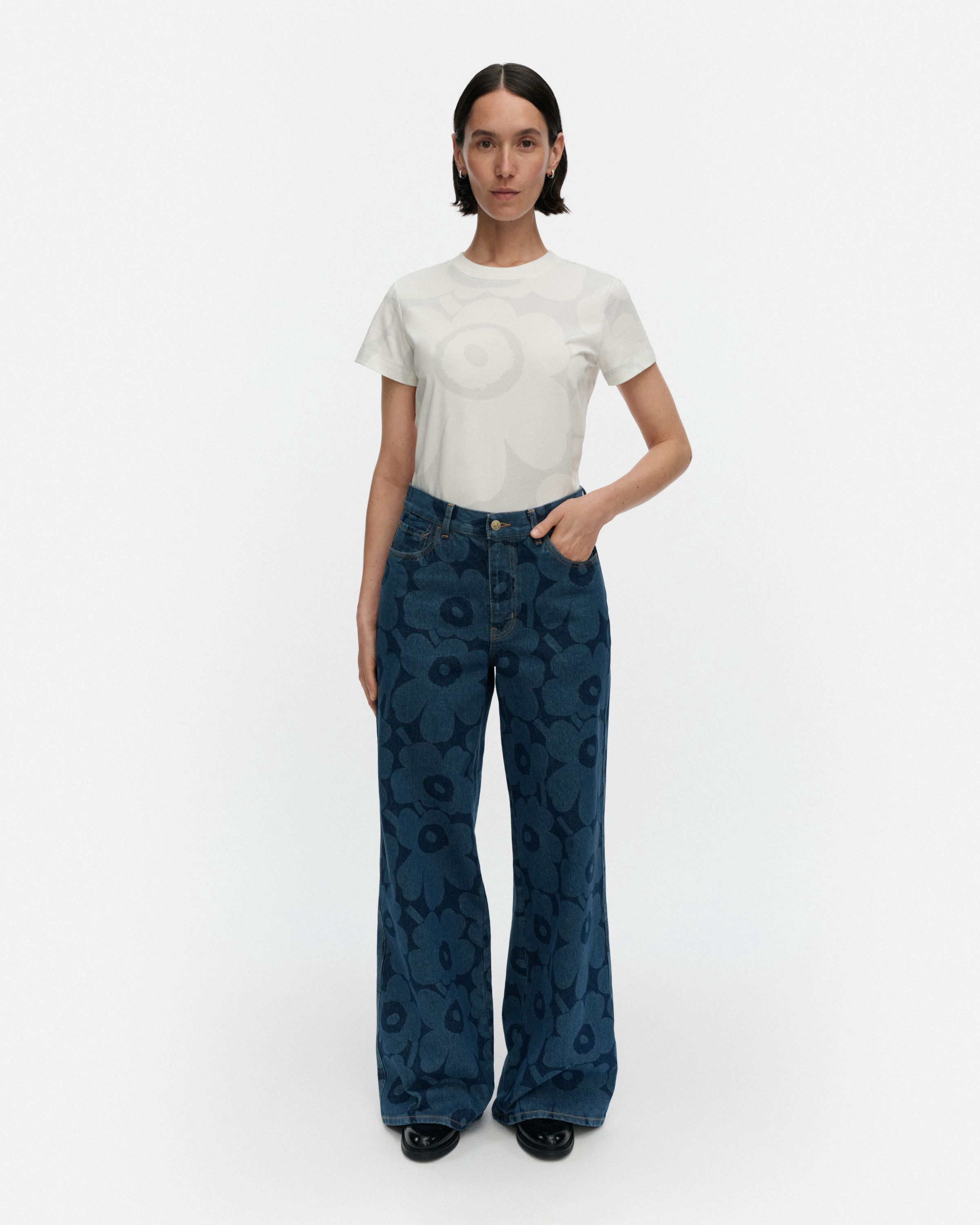 Maridenim Wide Unikko Jeans | Marimekko
