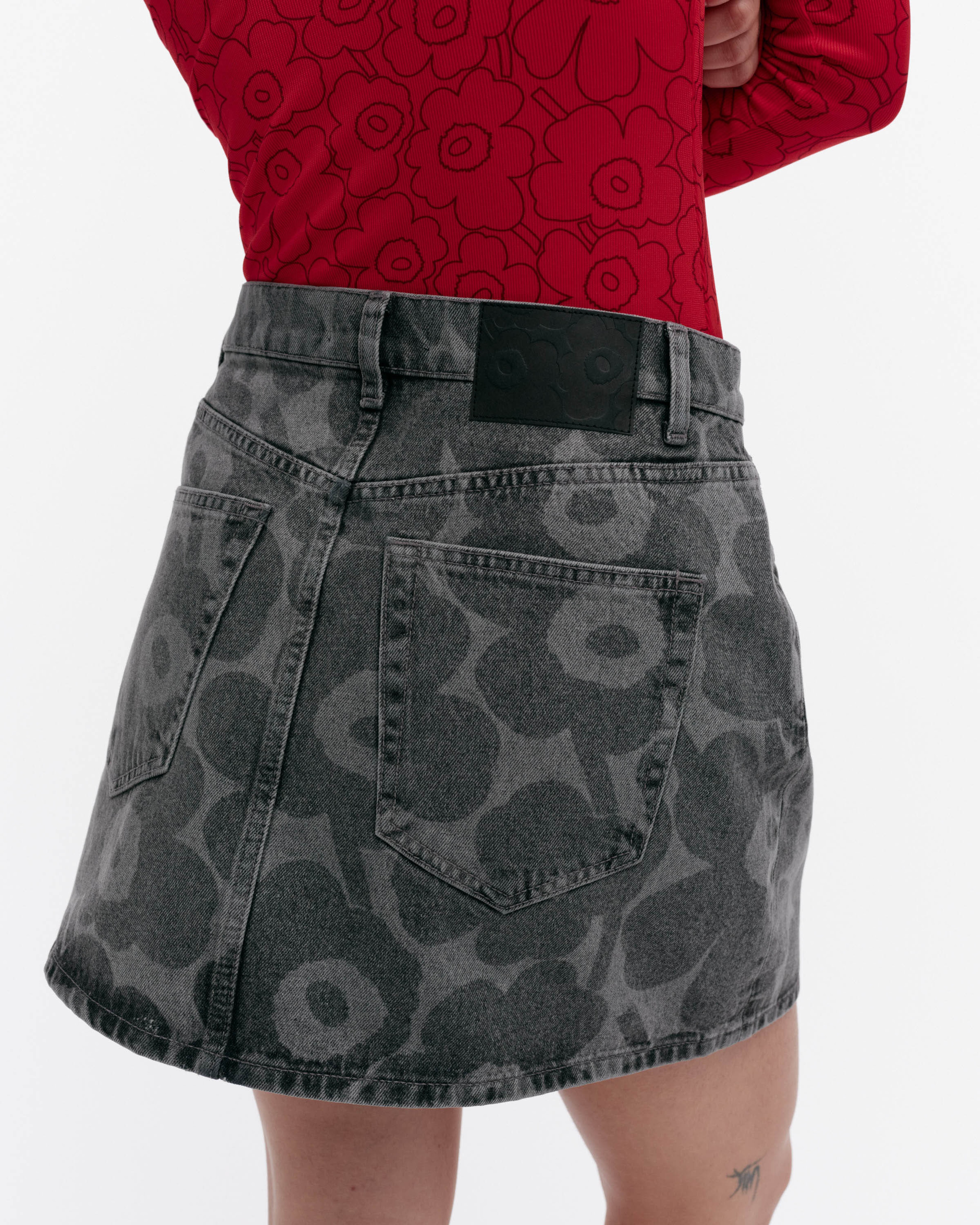 Maridenim Ruudut Unikko Skirt