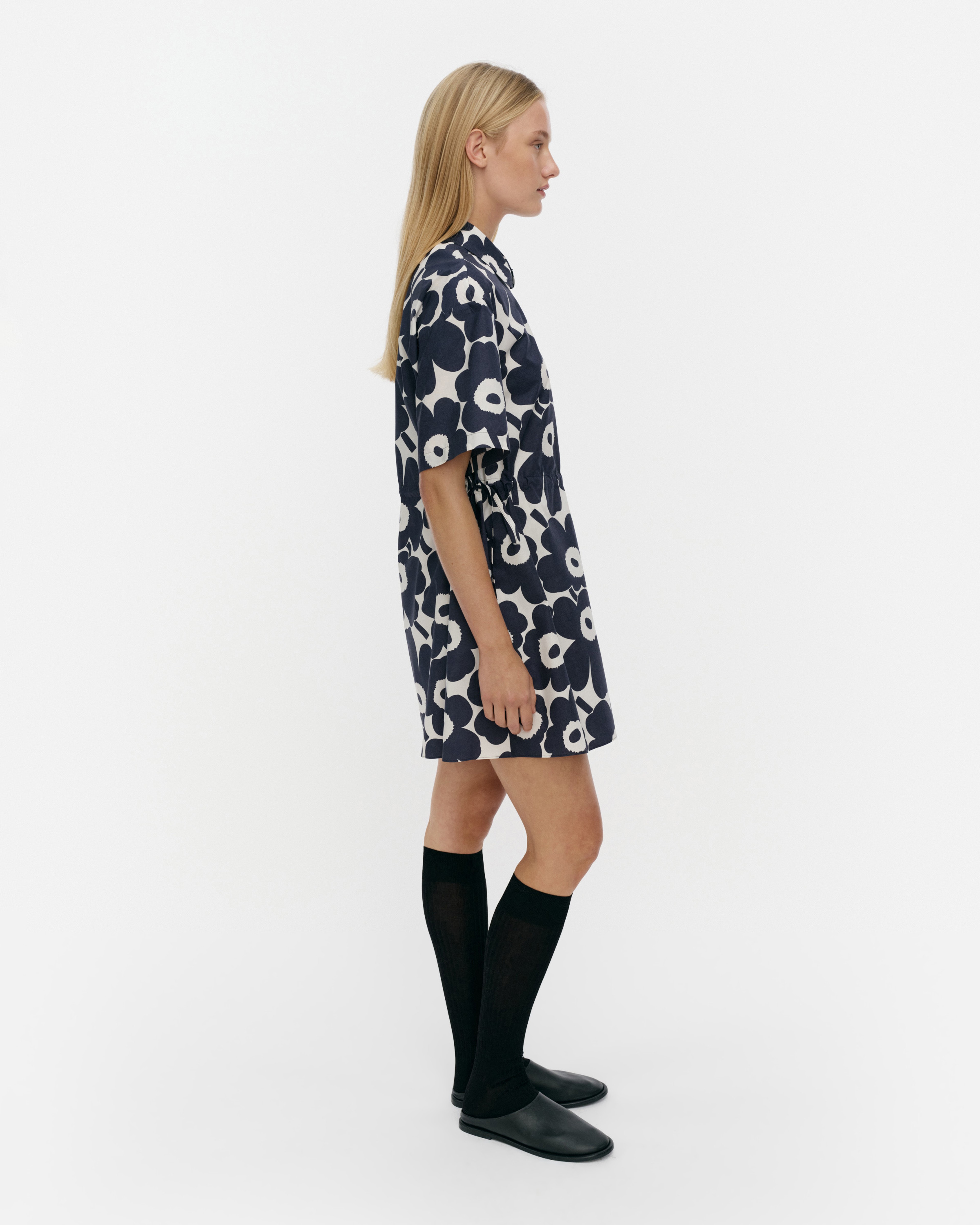 Katkelma Unikko, Dress, dark blue, off white,