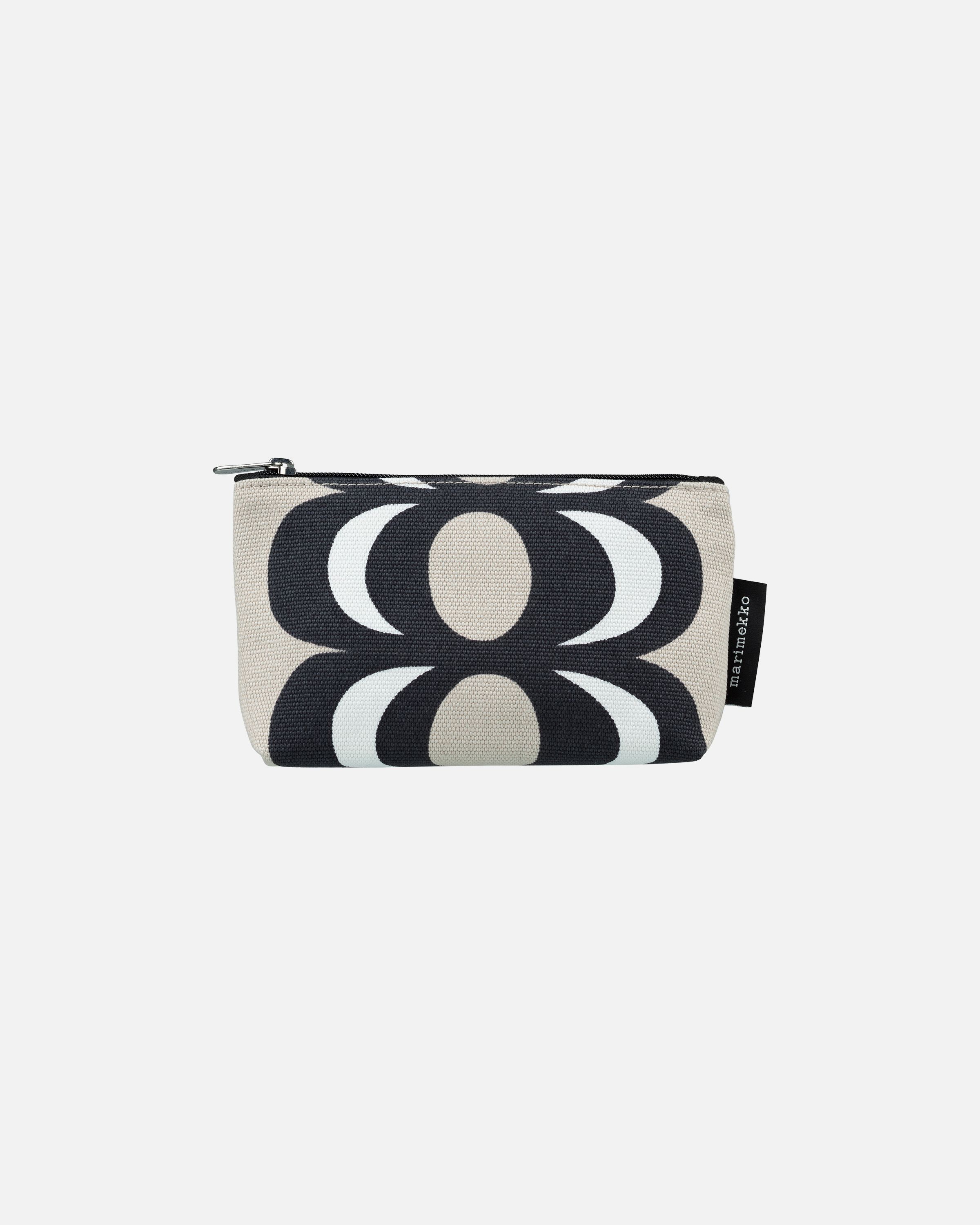 Kaivo Eelia Cosmetic bag lt.greige, black, white | Marimekko