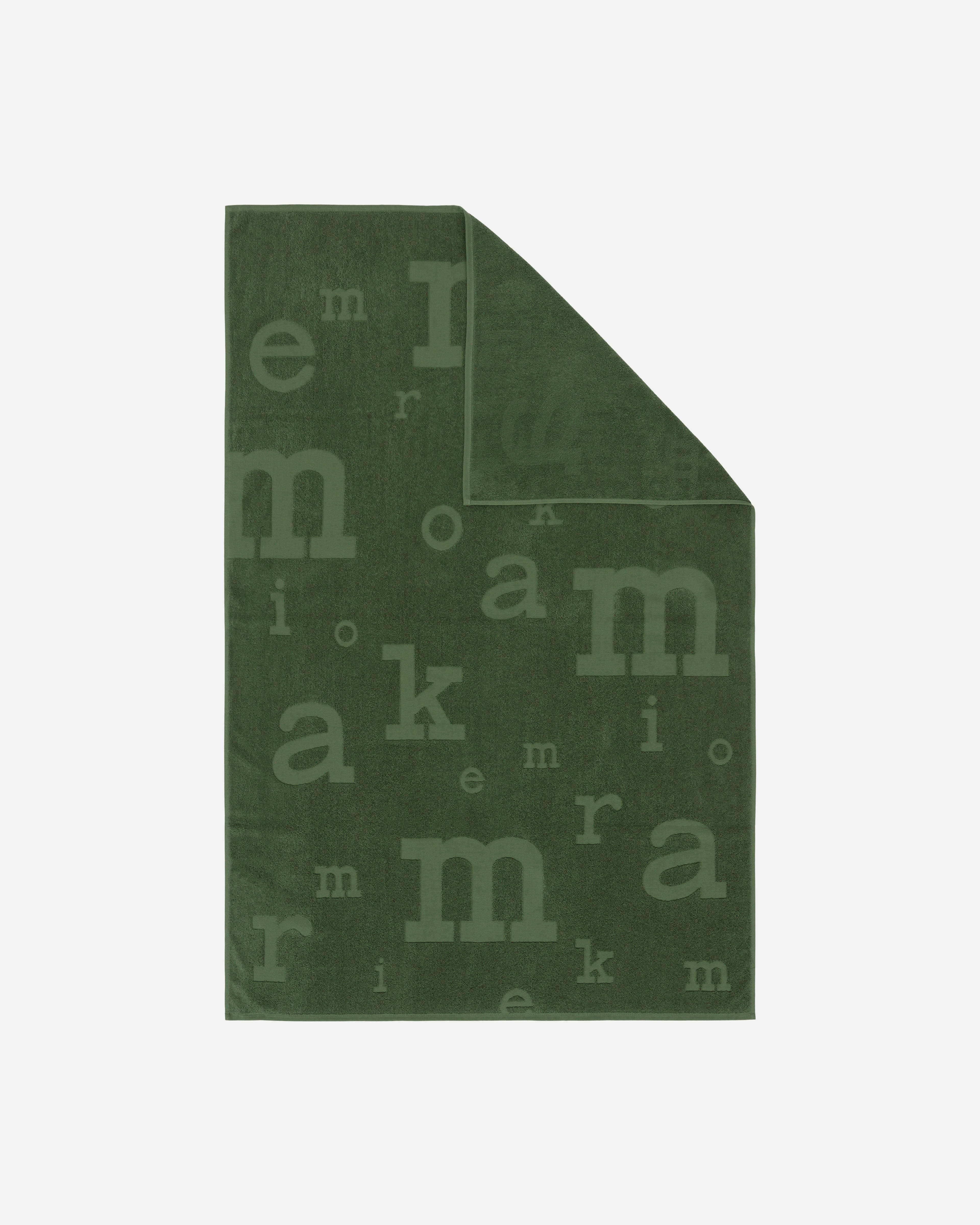 Marimerkki, Bath towel 100x150 cm, dk.green,