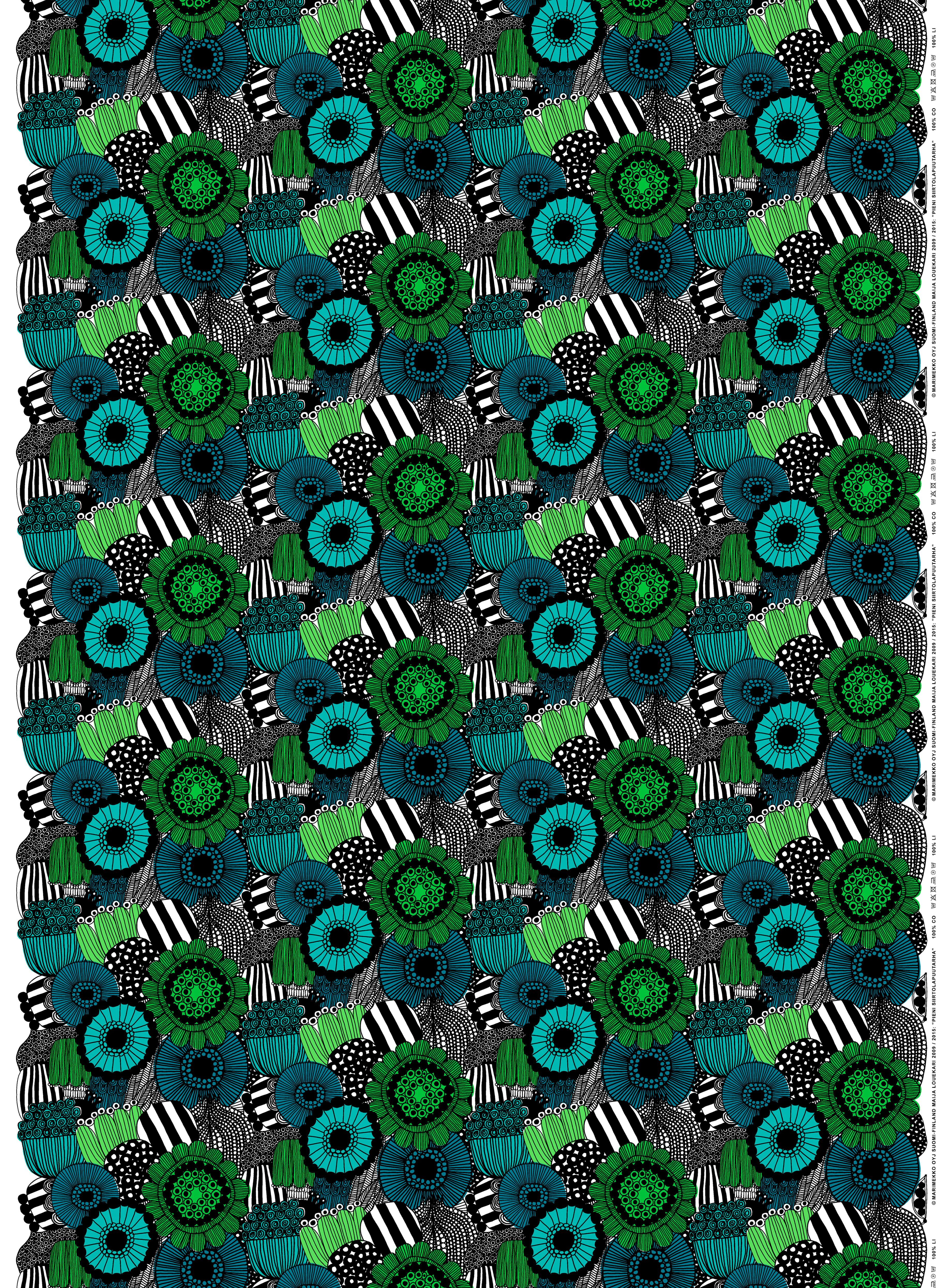 Pieni Siirtolapuutarha Cotton fabric