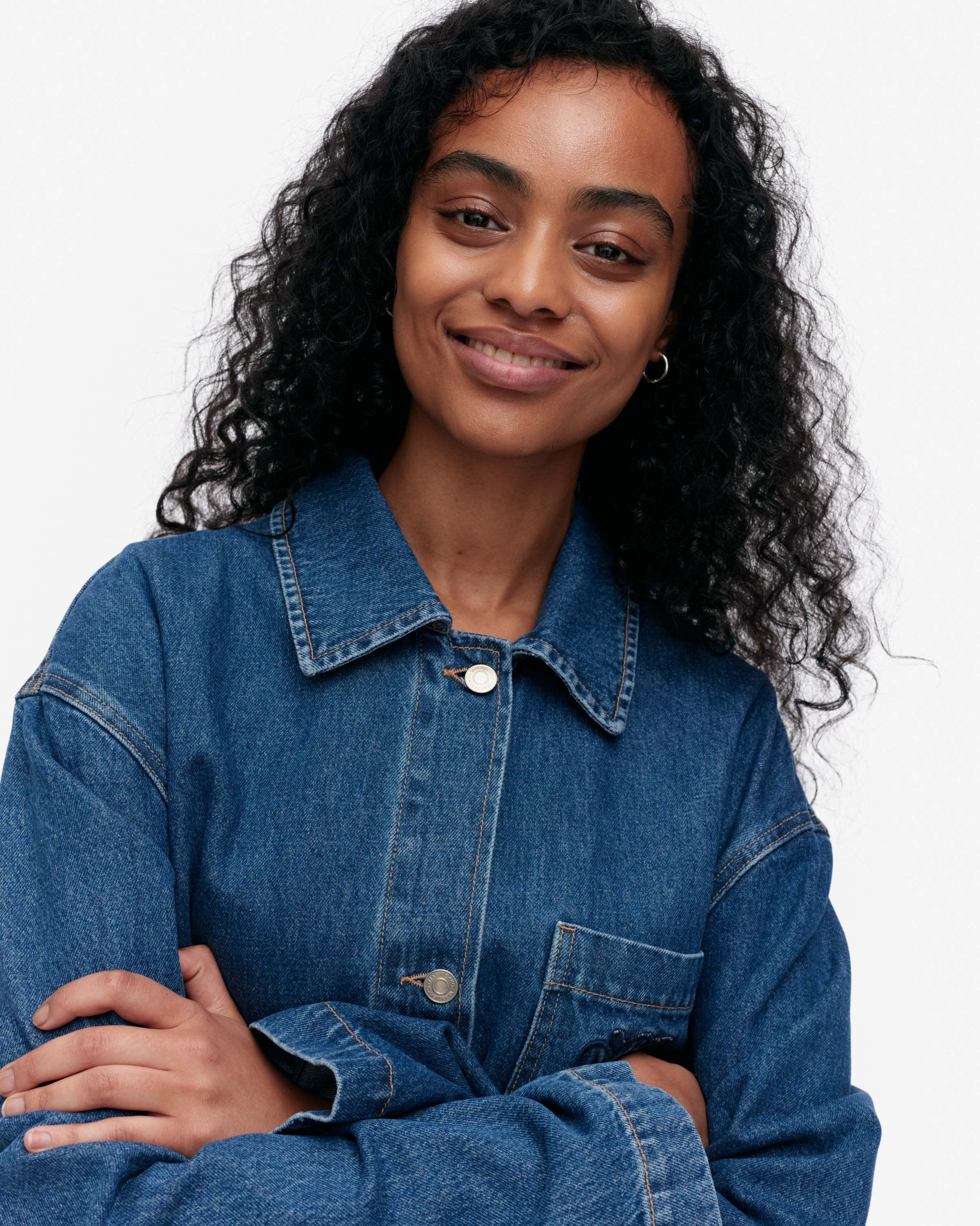 Maridenim Poweri Unikko Denim jacket | Marimekko