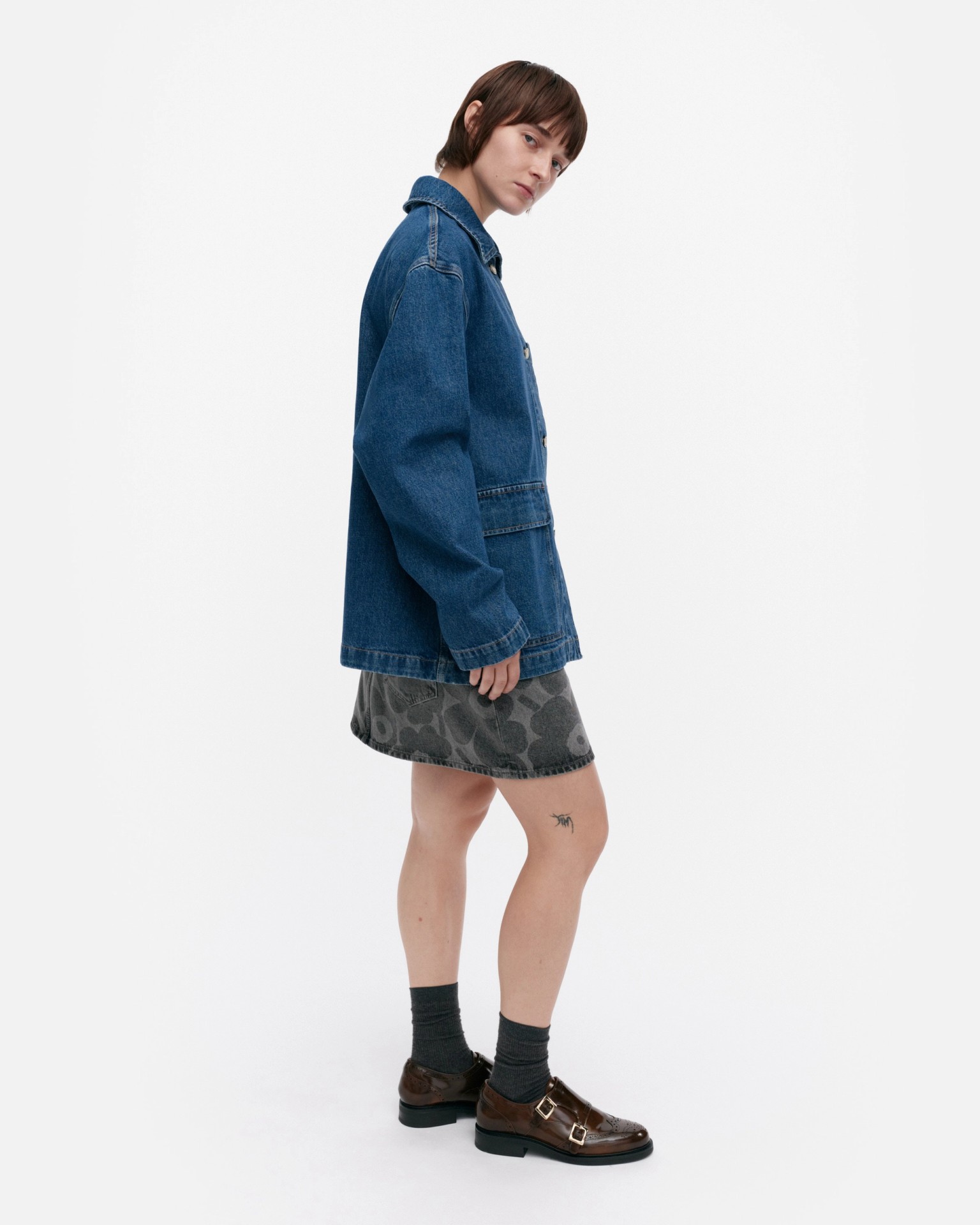 Maridenim Poweri Unikko, Denim jacket, worn indigo,