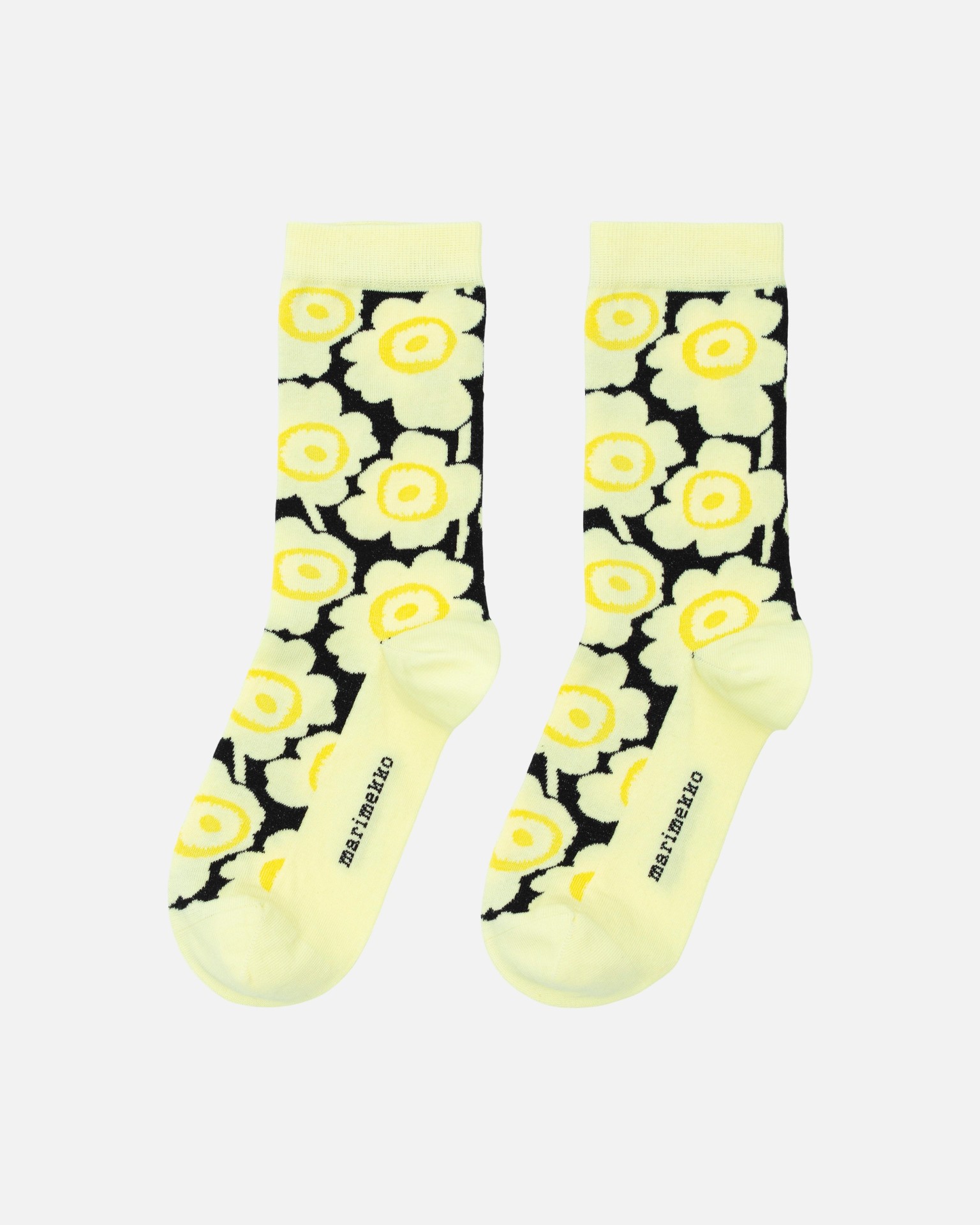 Linjaus Unikko, Socks, yellow, black,
