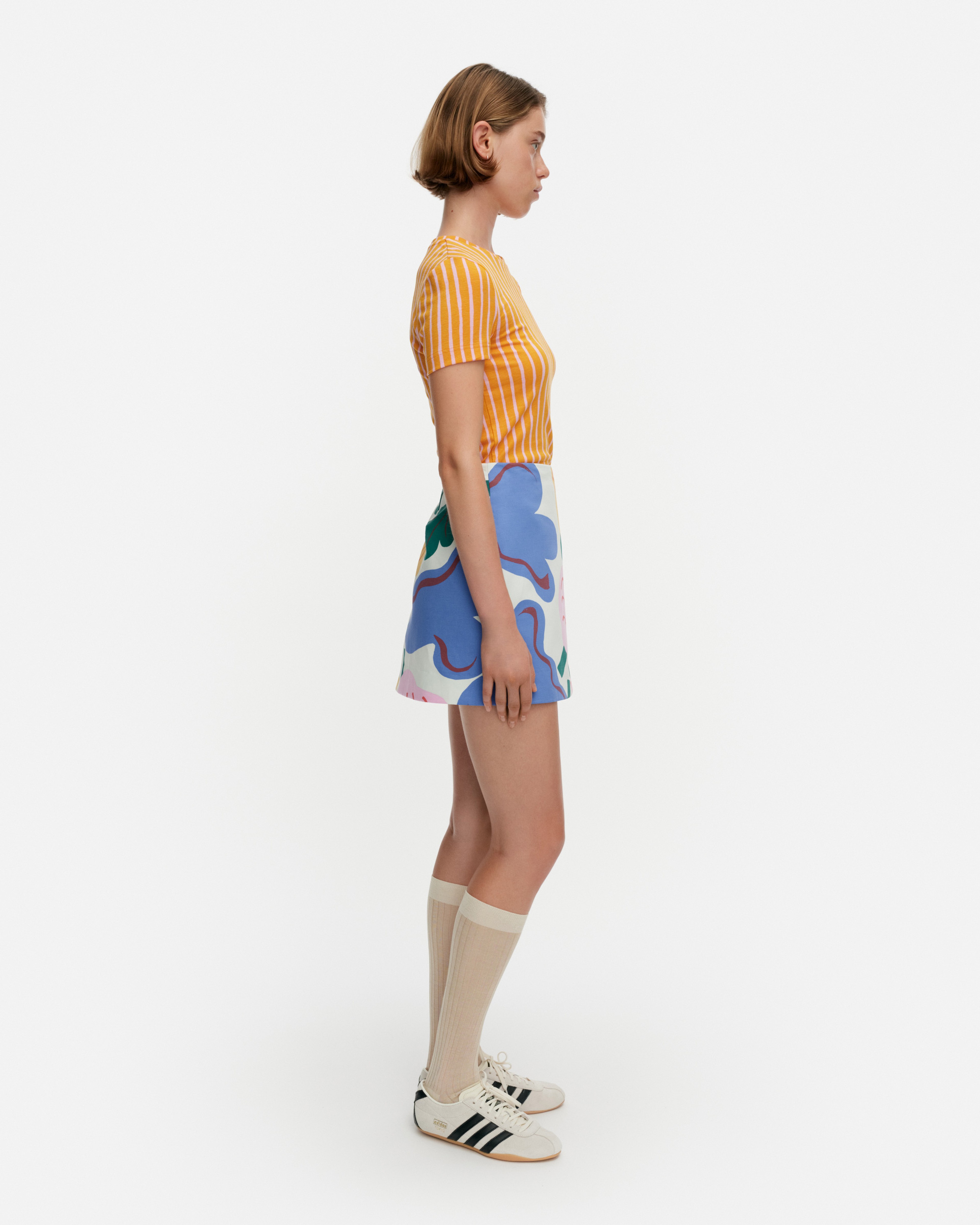 Iloita Kukasta Kukkaan, Skirt, light green, green, blue,