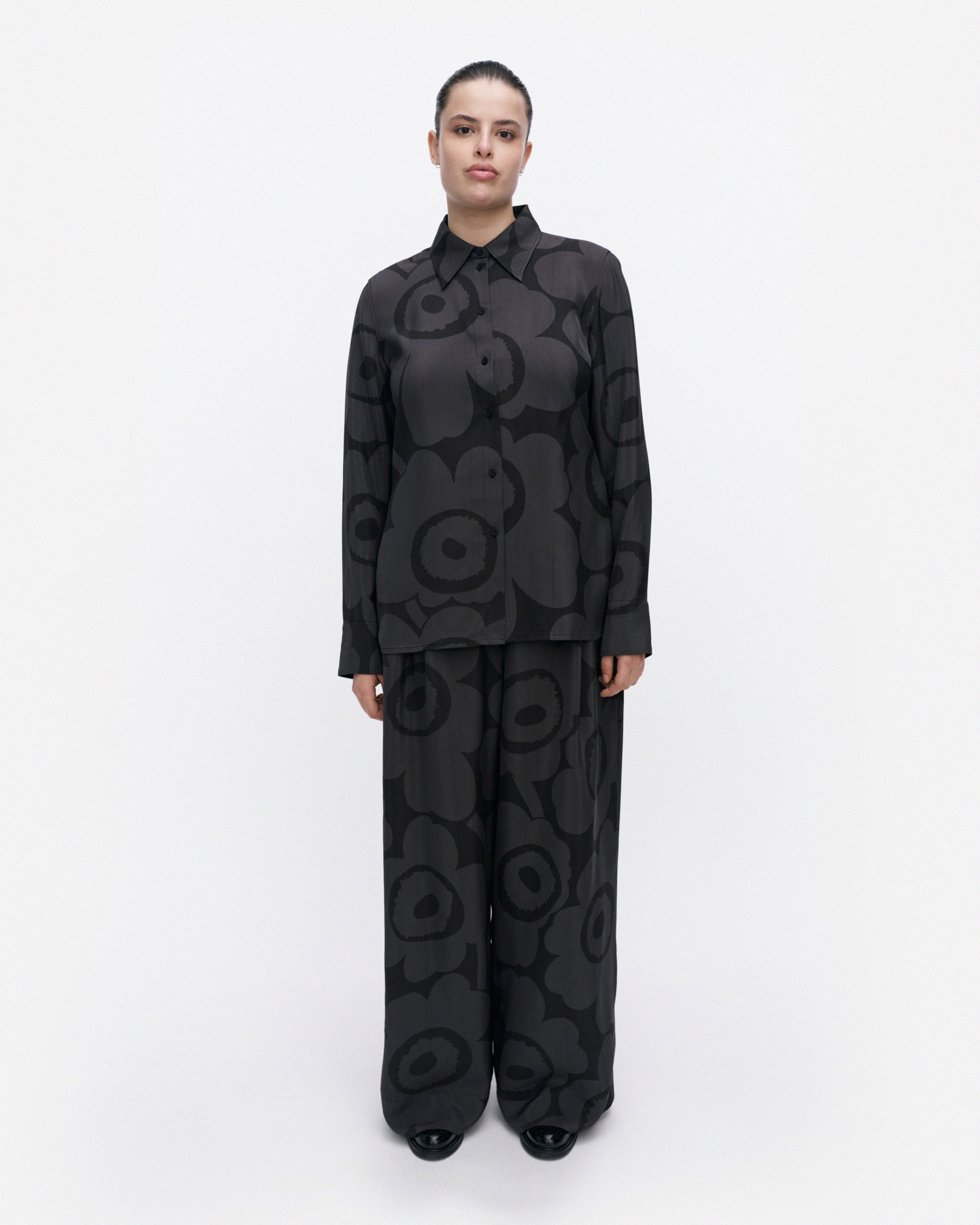 Vivahde Unikko, Shirt, black, dark grey,