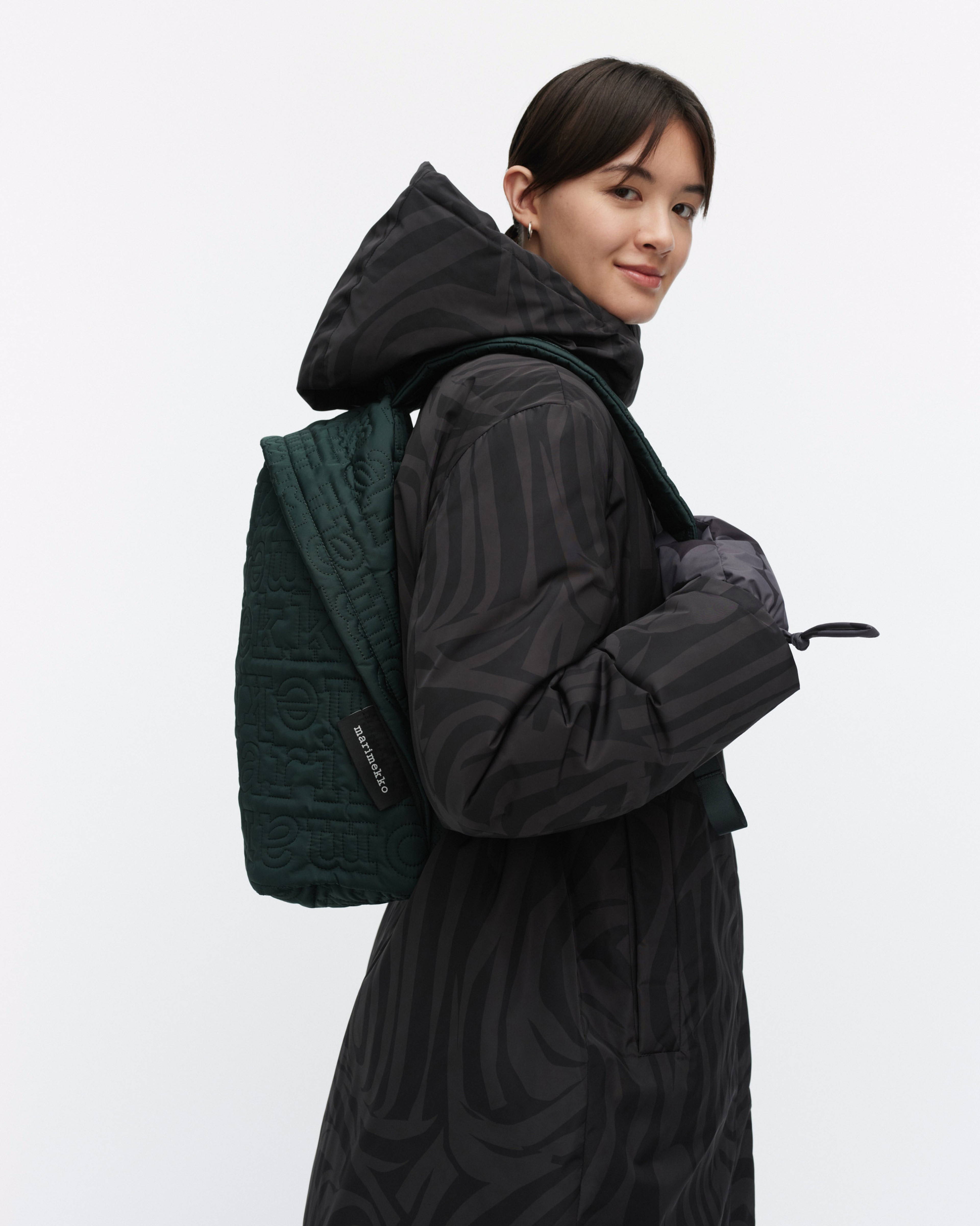 Joy Backpack Logo, Backpack, dark green,