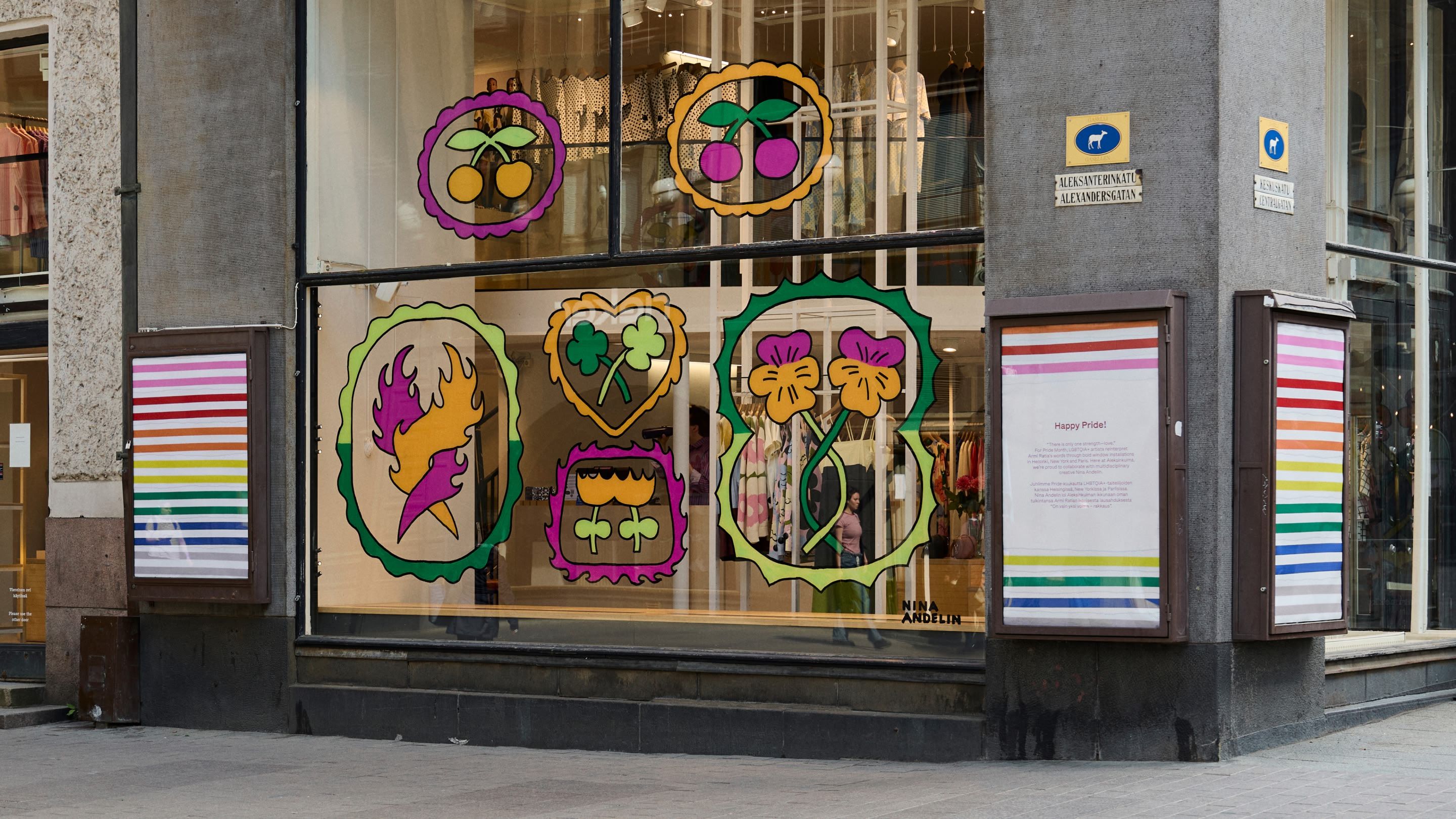 Marimekko Pride store window