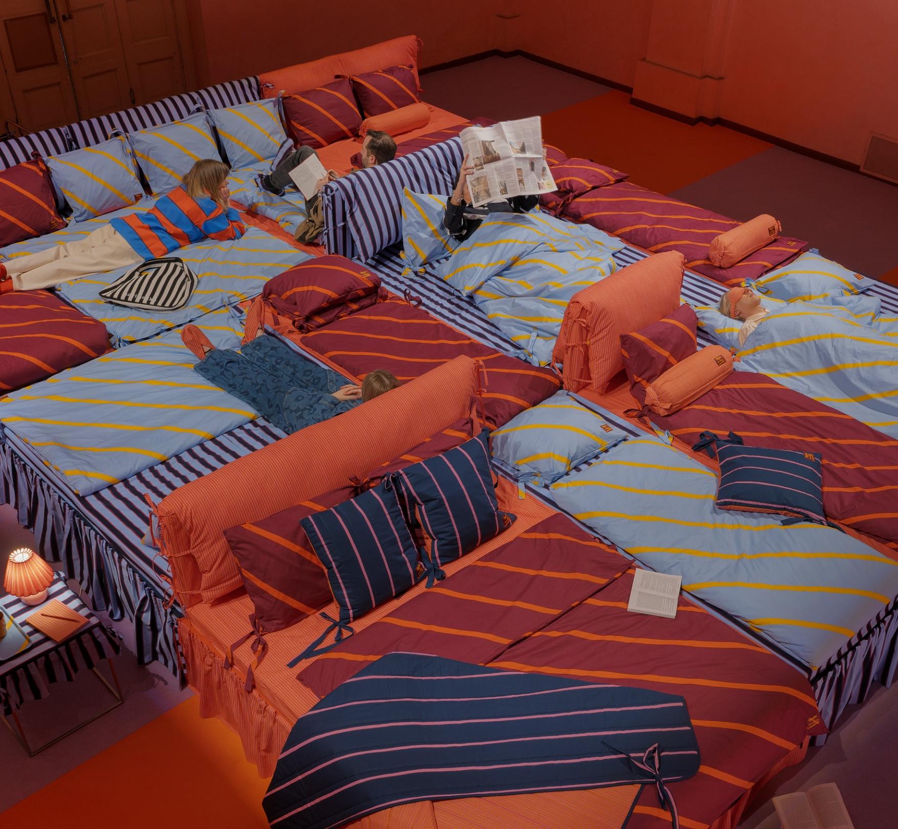 Milan design week bed installation