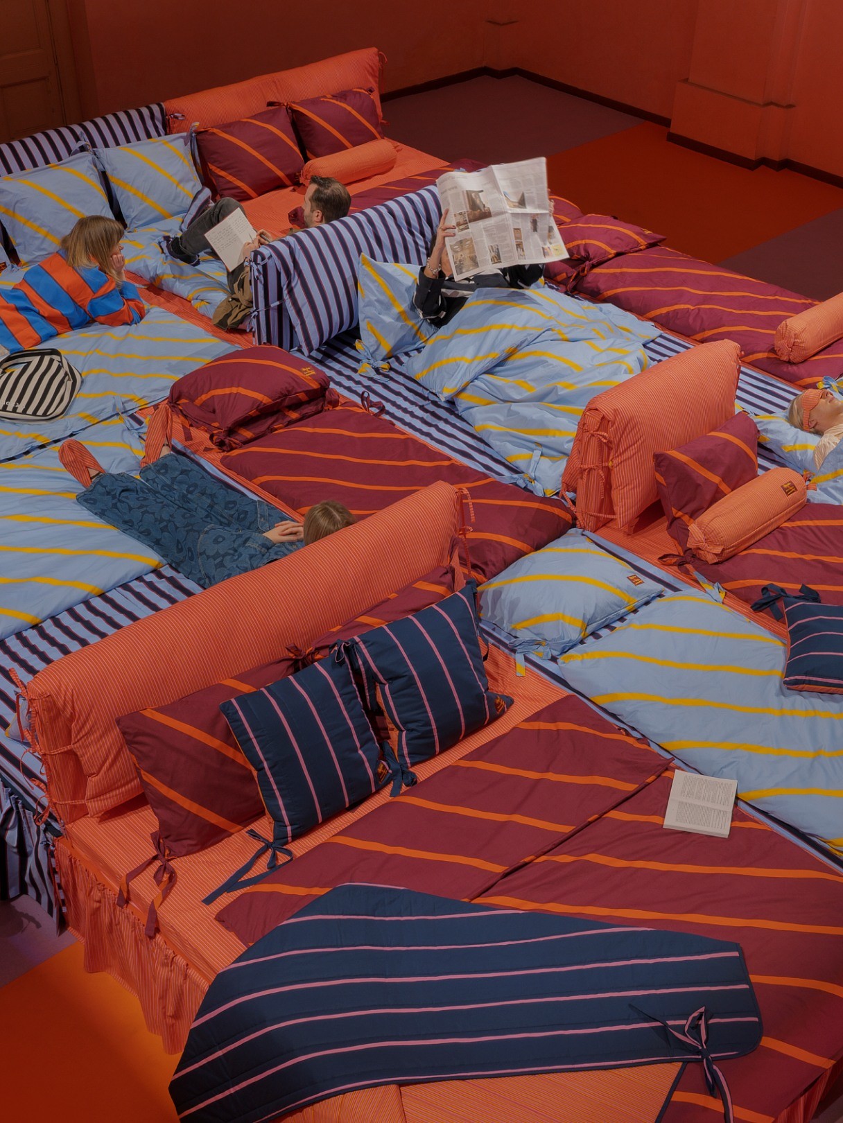 Milan design week bed installation