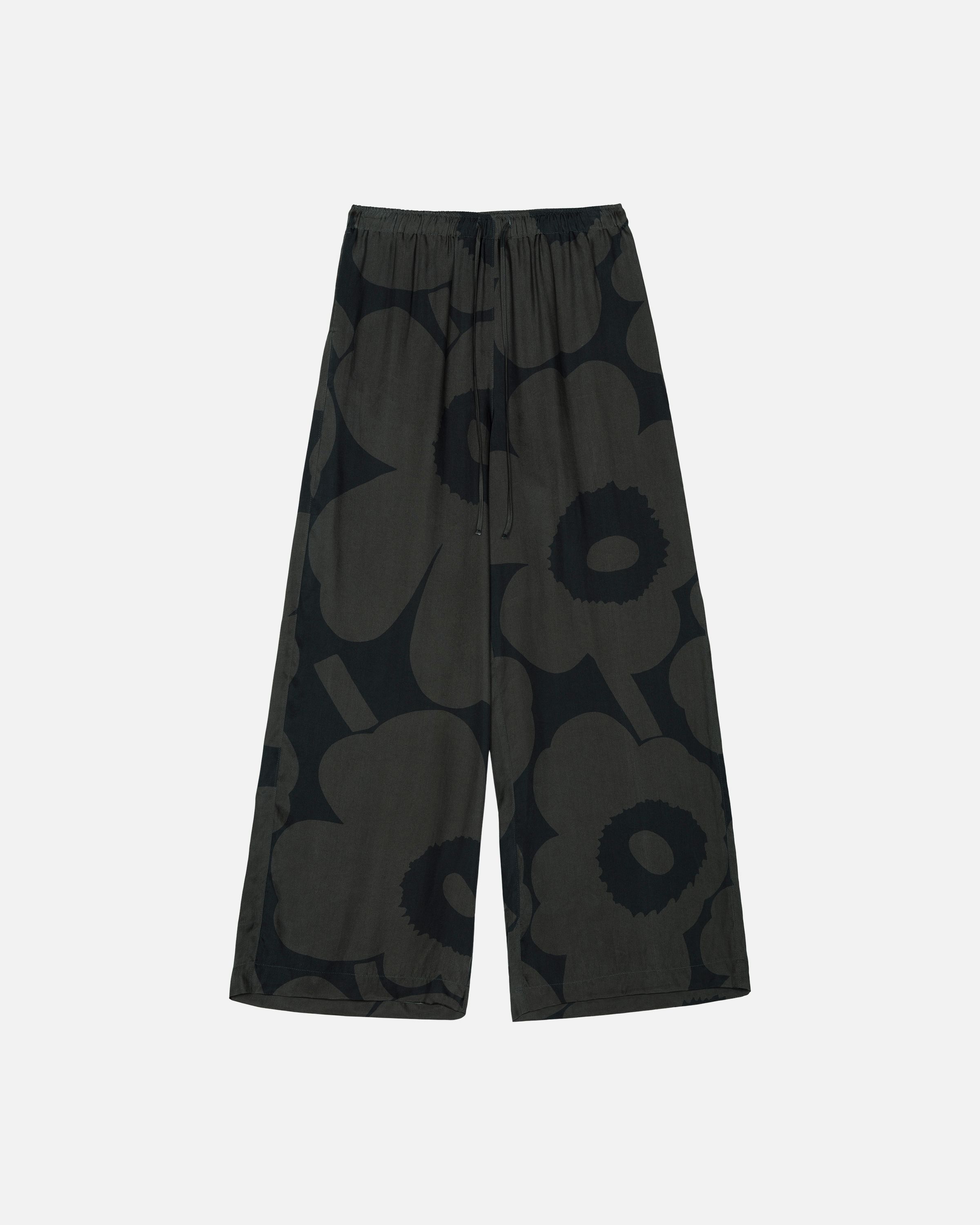 Kaakkois Unikko Trousers dark grey, black | Marimekko