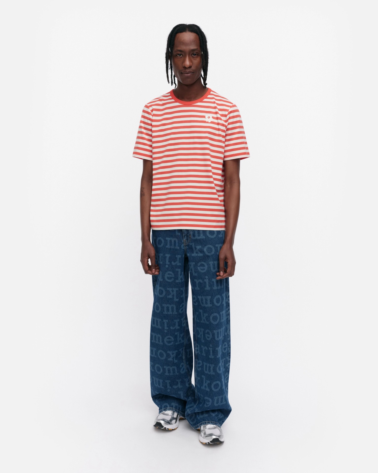 Tasaraita Unikko Kioski t-shirt