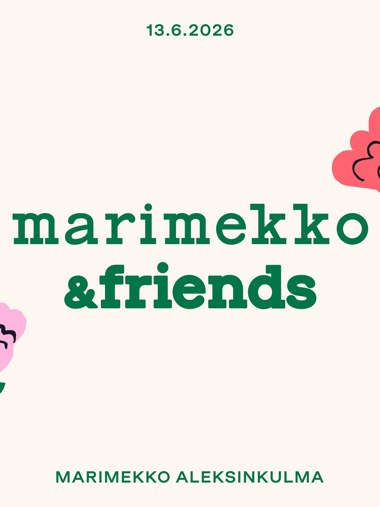 Marimekko & friends ja Kukasta Kukkaan -kuvioita.
