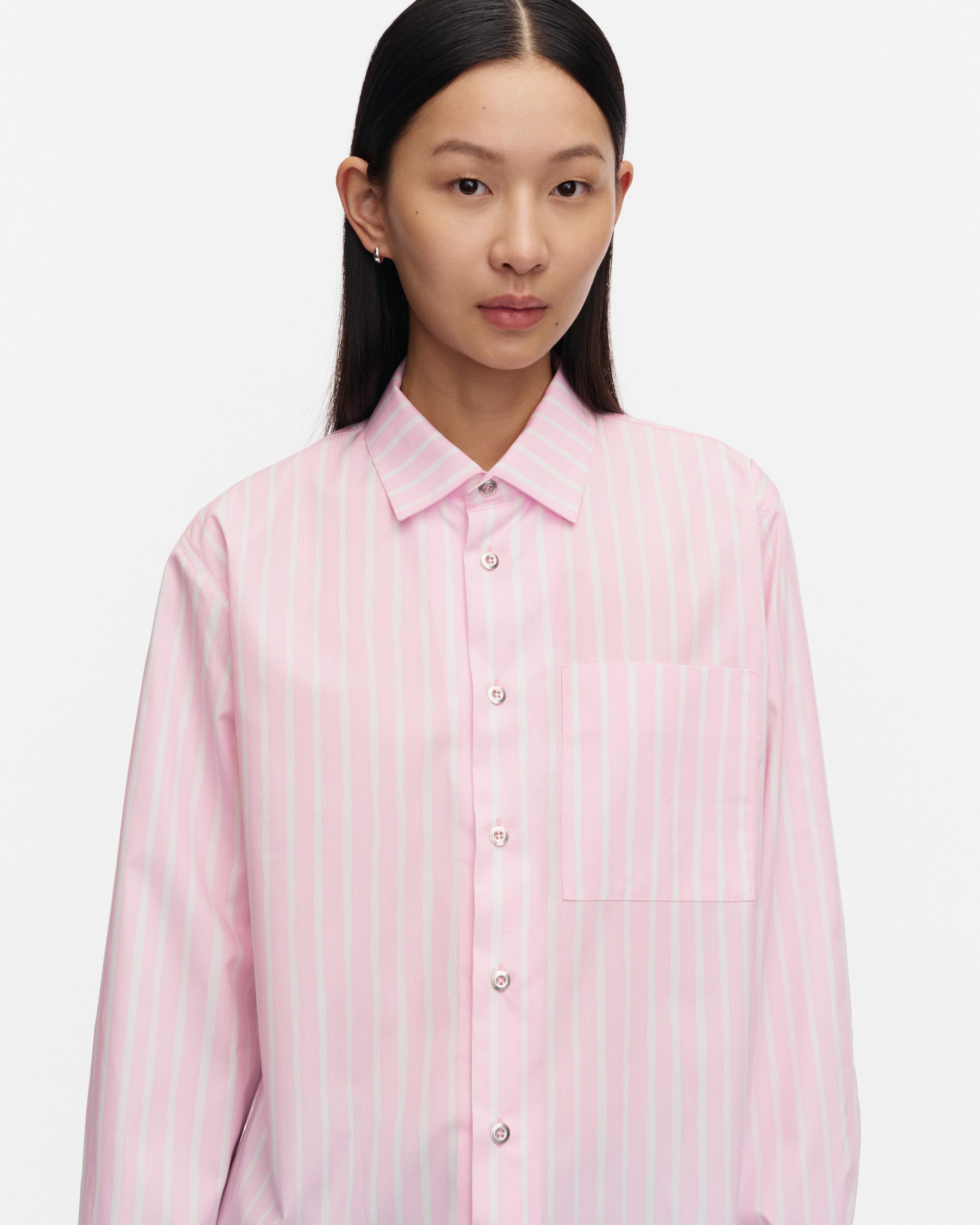 Jokapoika, Kioski cotton shirt, light pink, white,