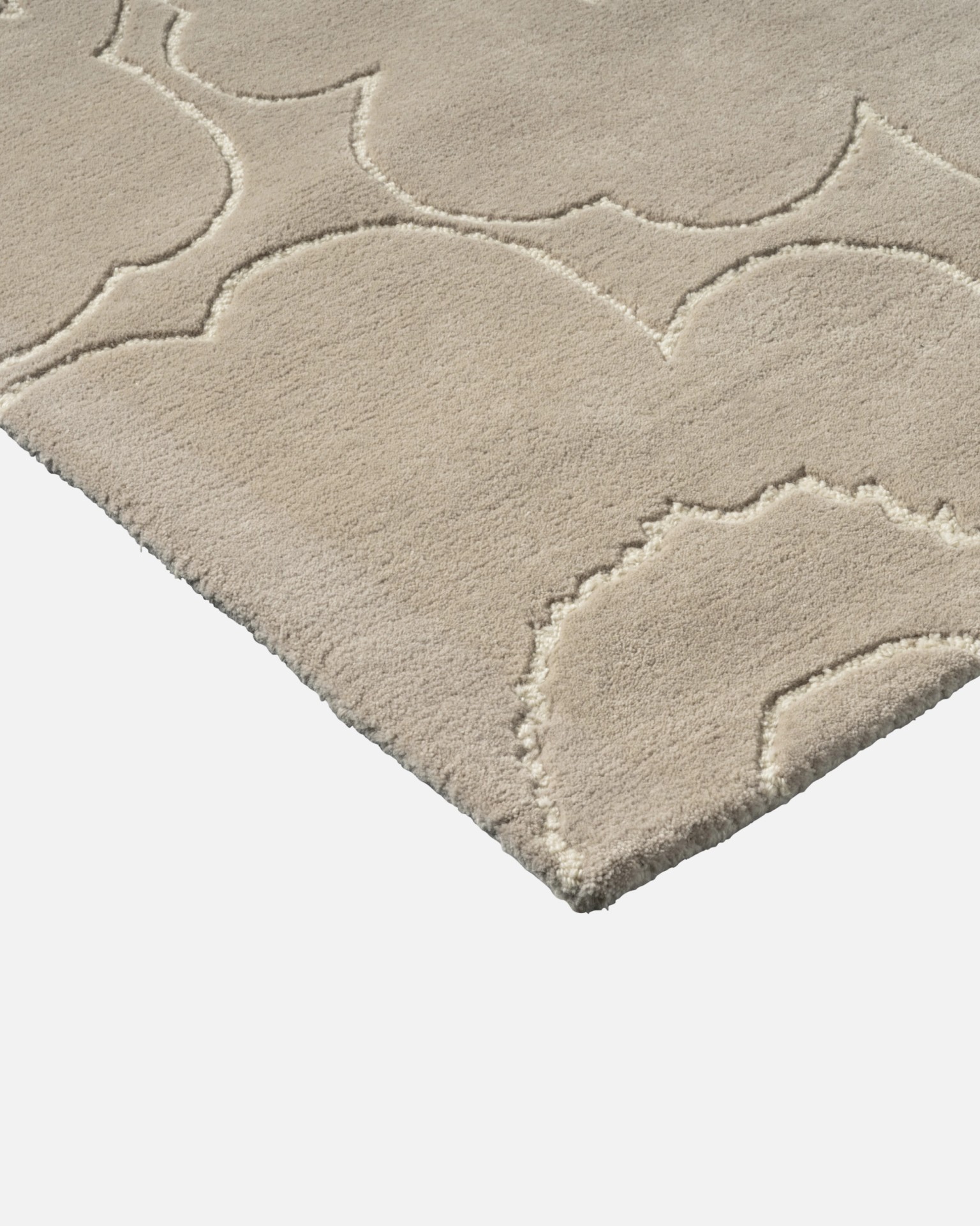 Piirto Unikko, Rug 70 x 245 cm, greige, off white,