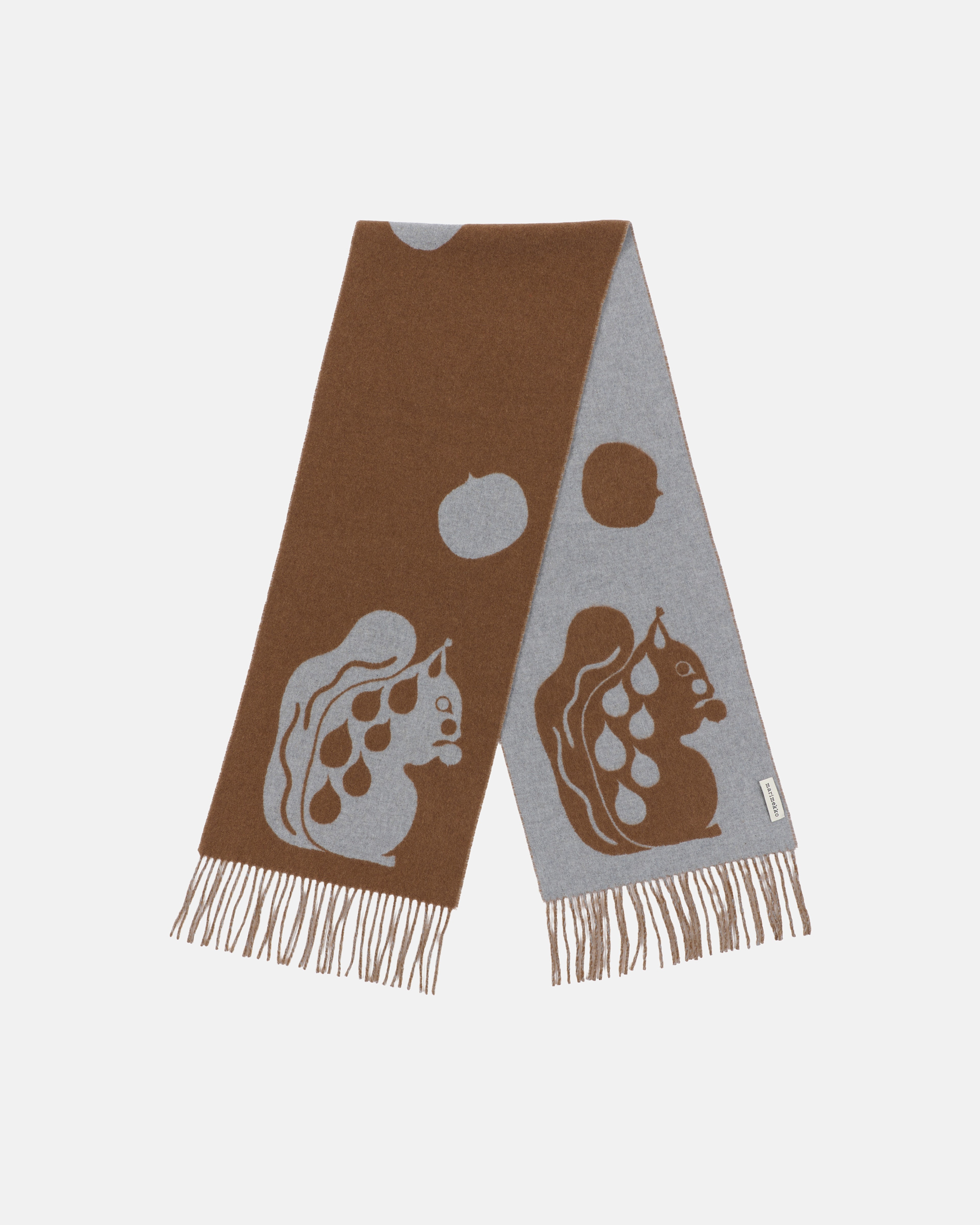 Onnekas Kurre, Kioski scarf, brown, grey,