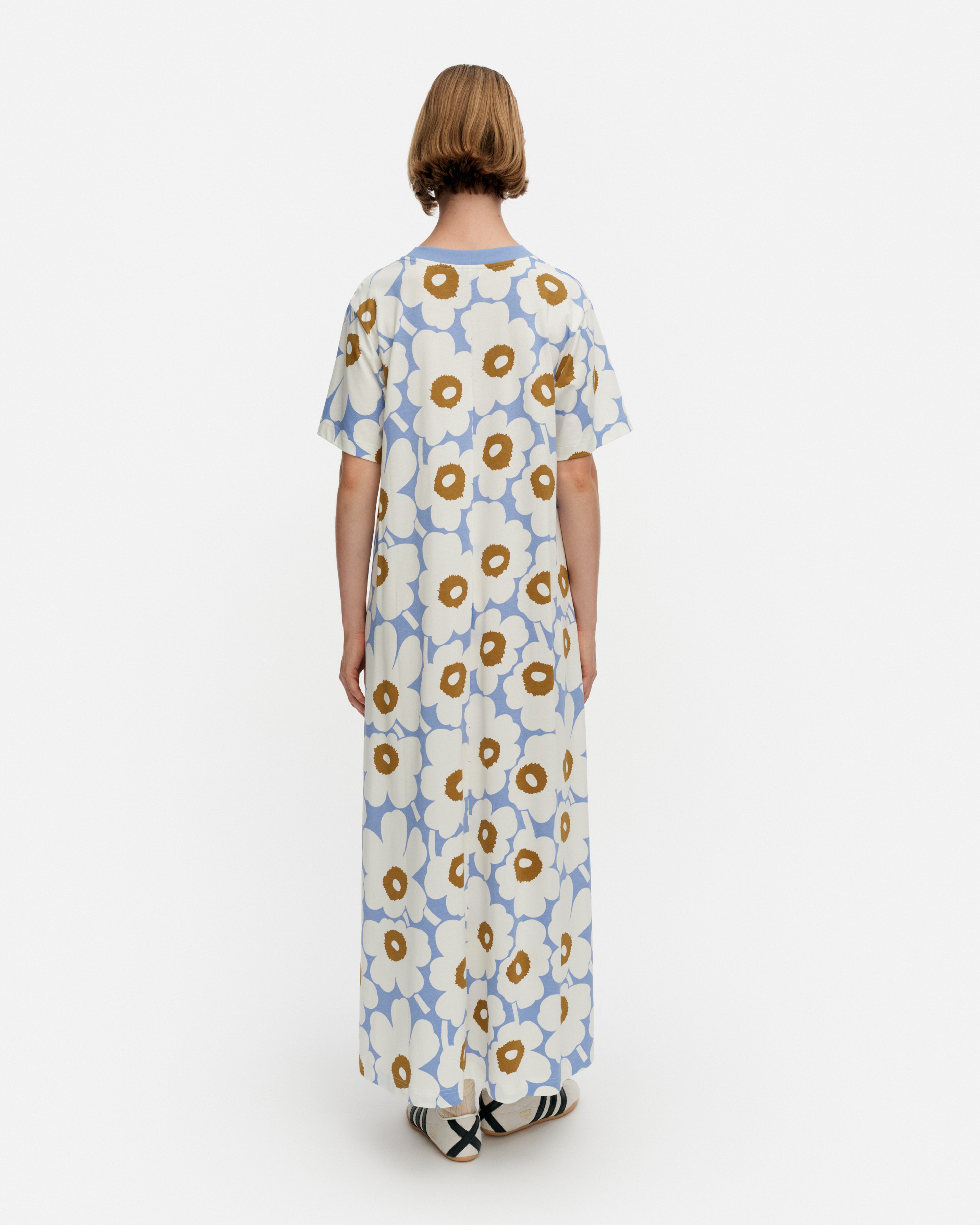 Koostua Unikko, Dress, white, blue, brown,
