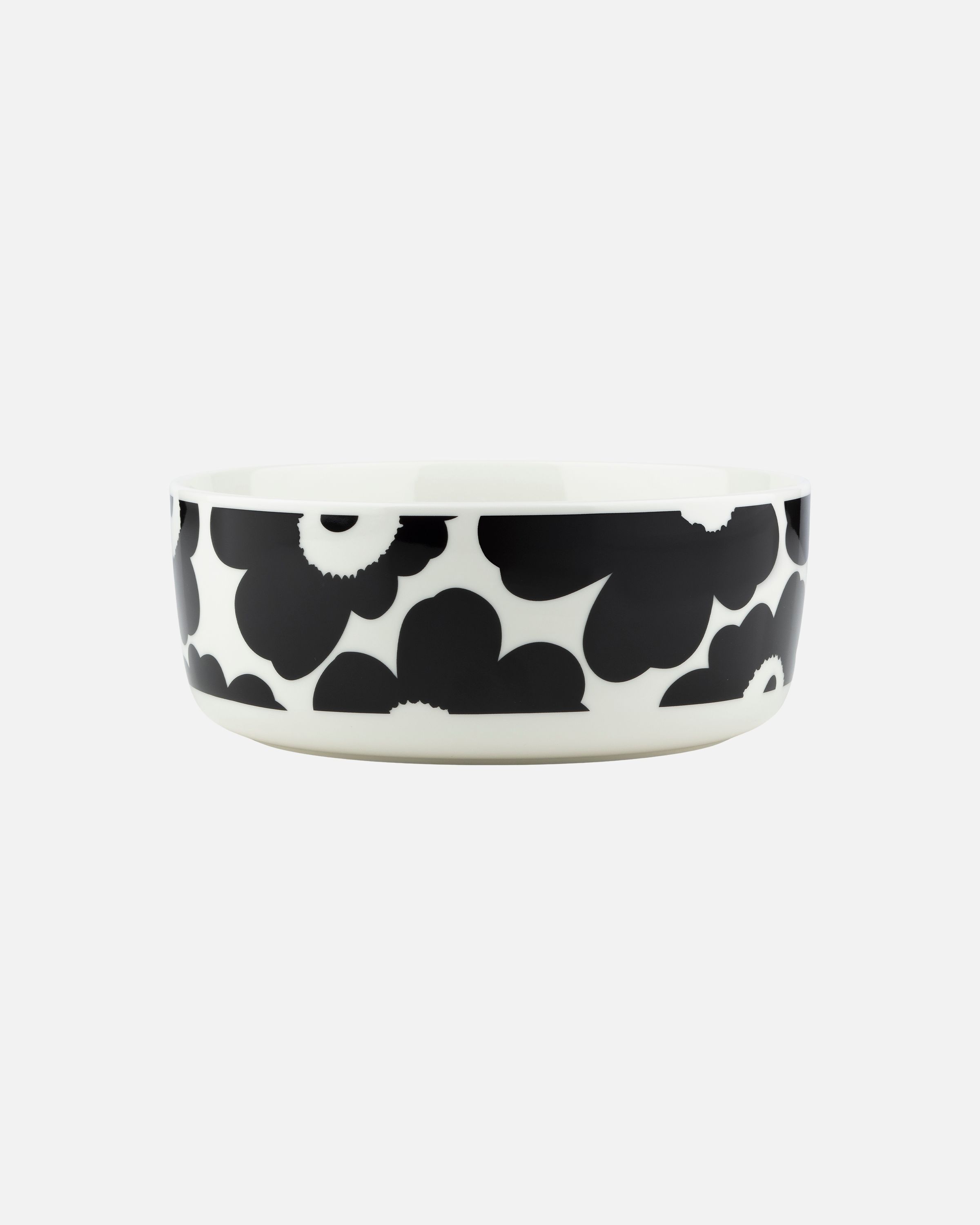 Oiva / Unikko Serving dish white,black | Marimekko