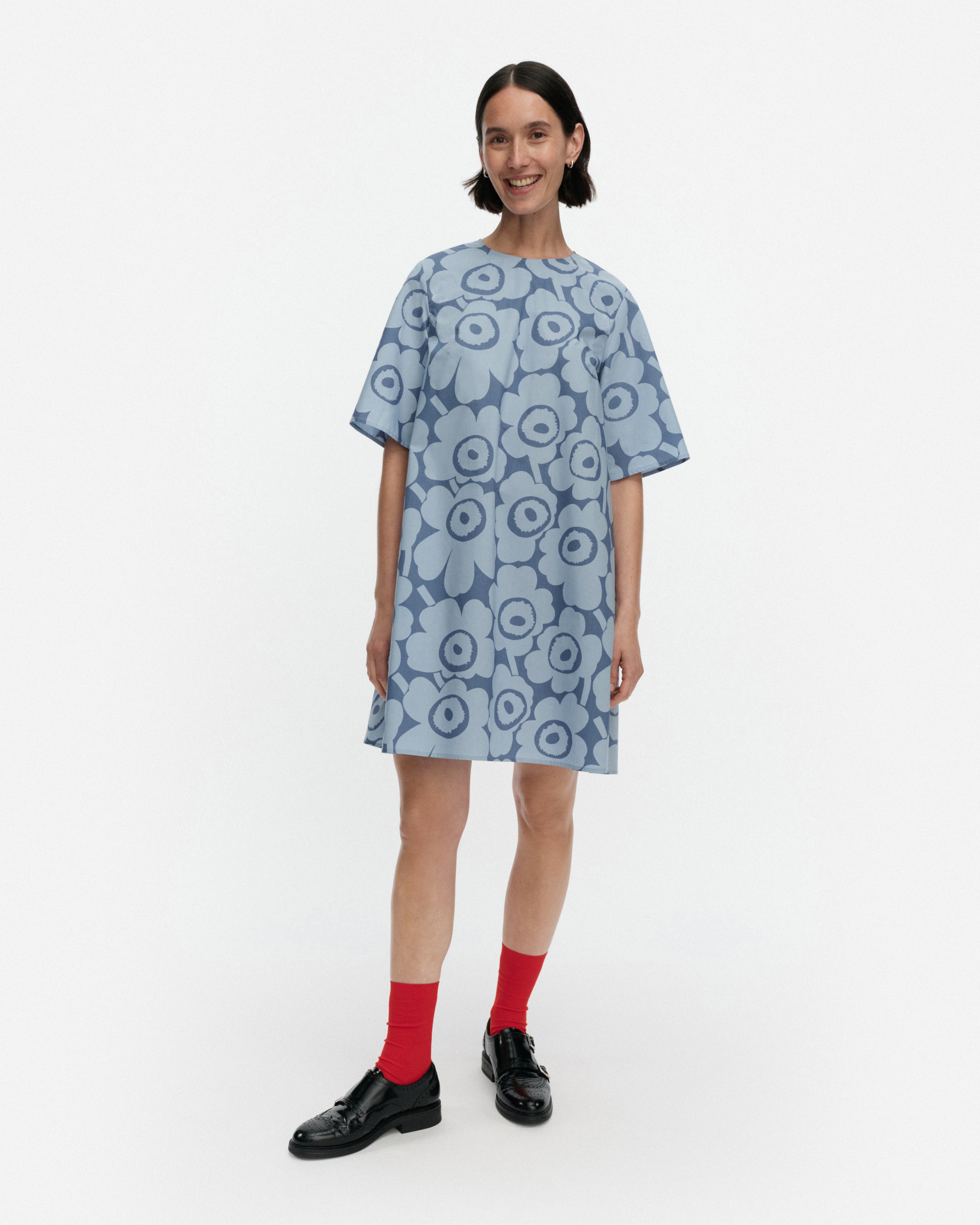 Ae Kukkiva Unikko, Dress, blue, light blue,