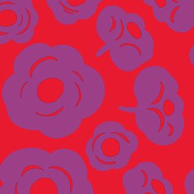 red, purple
