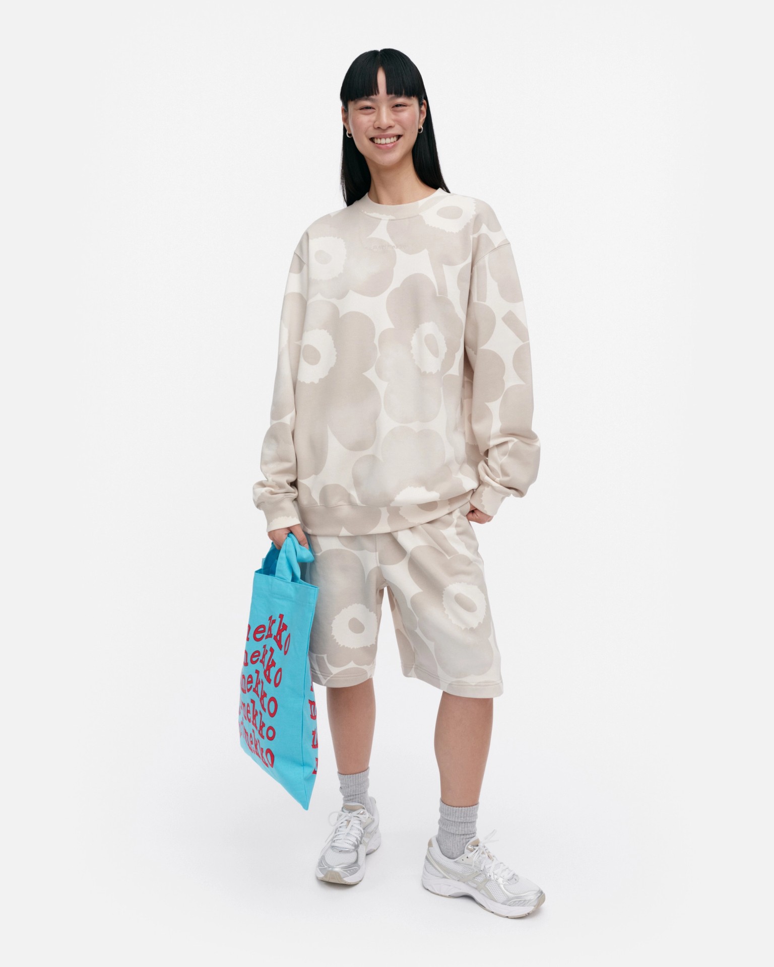 Loisto Akvarelli Unikko, Kioski sweatshirt, off white, beige,