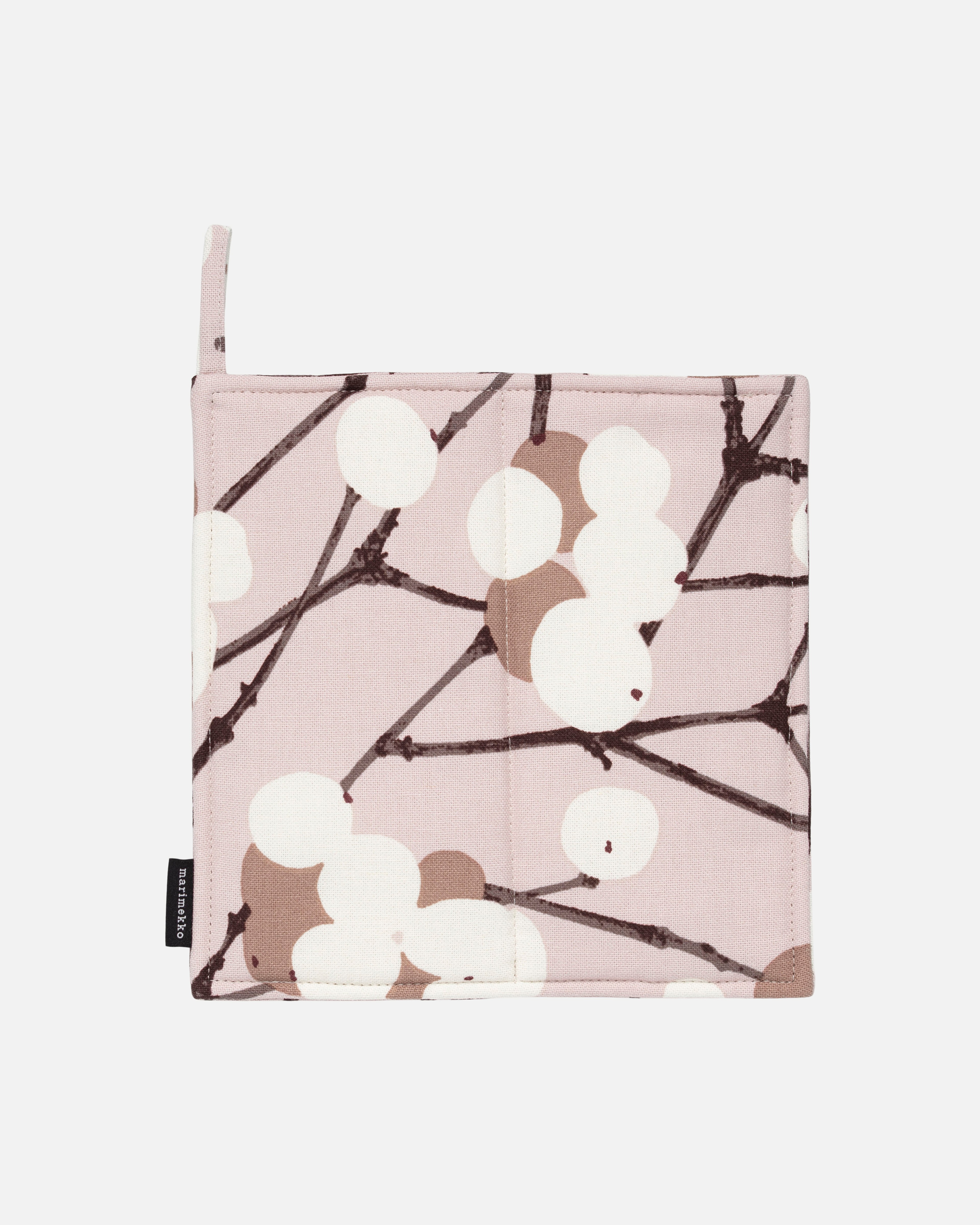 Lumimarja, Pot holder, l.pink, brown, off white,