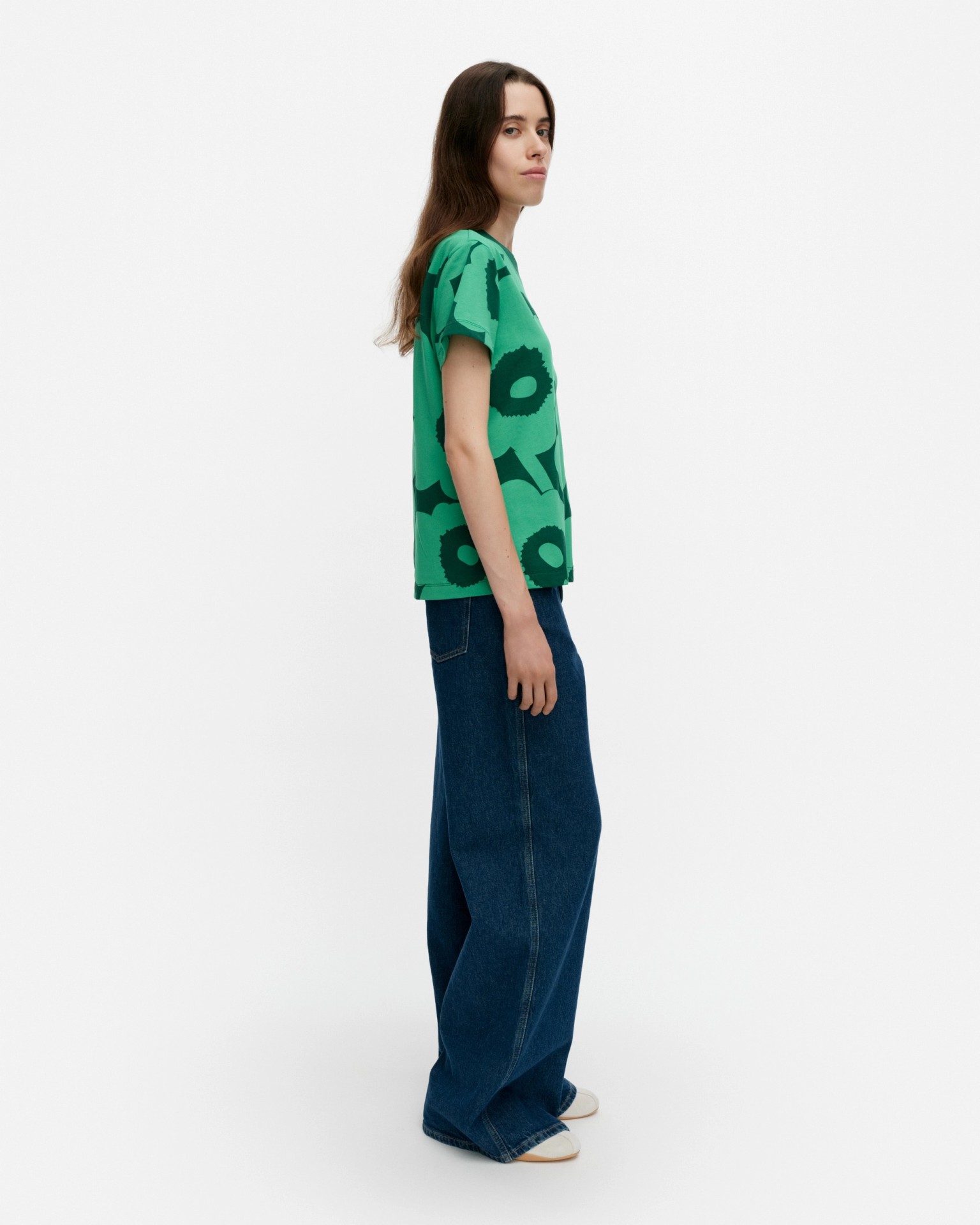 Heleys Unikko, T-shirt, green, dark green,