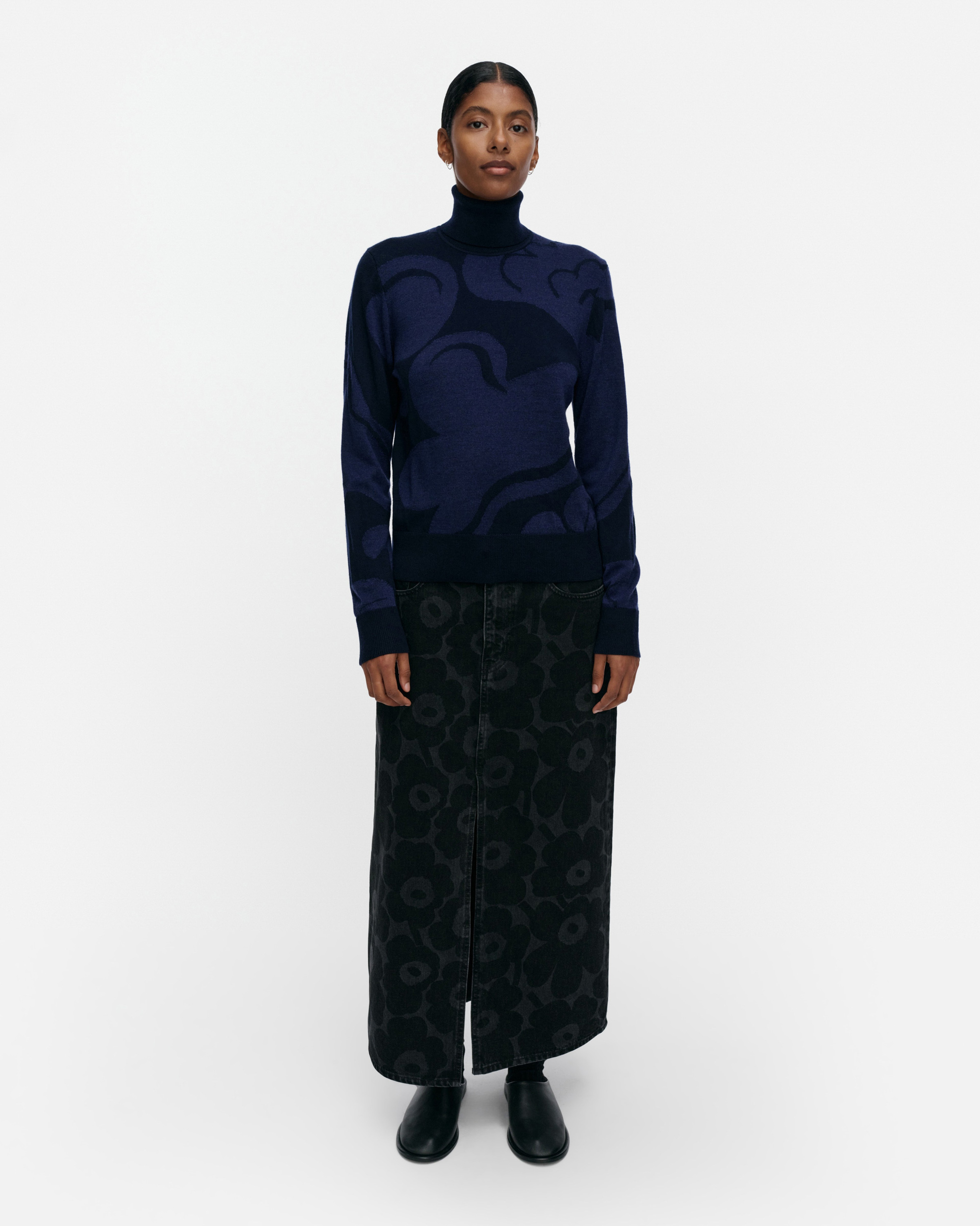 RWS Sopimus Kukasta Kukkaan, Knitted pullover, dark blue, dark blue,