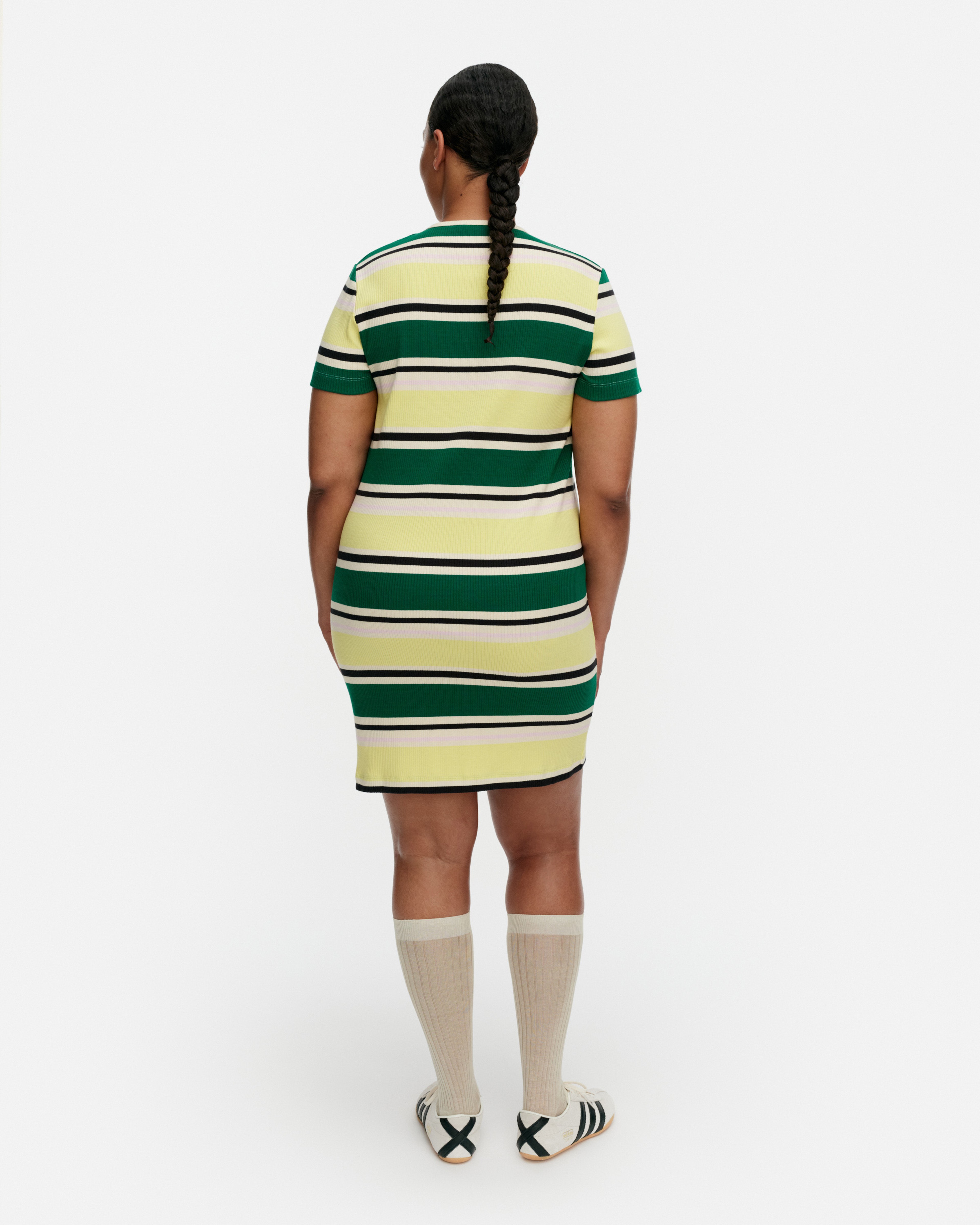 Hakea Helvi, Dress, dark green, yellow, black,