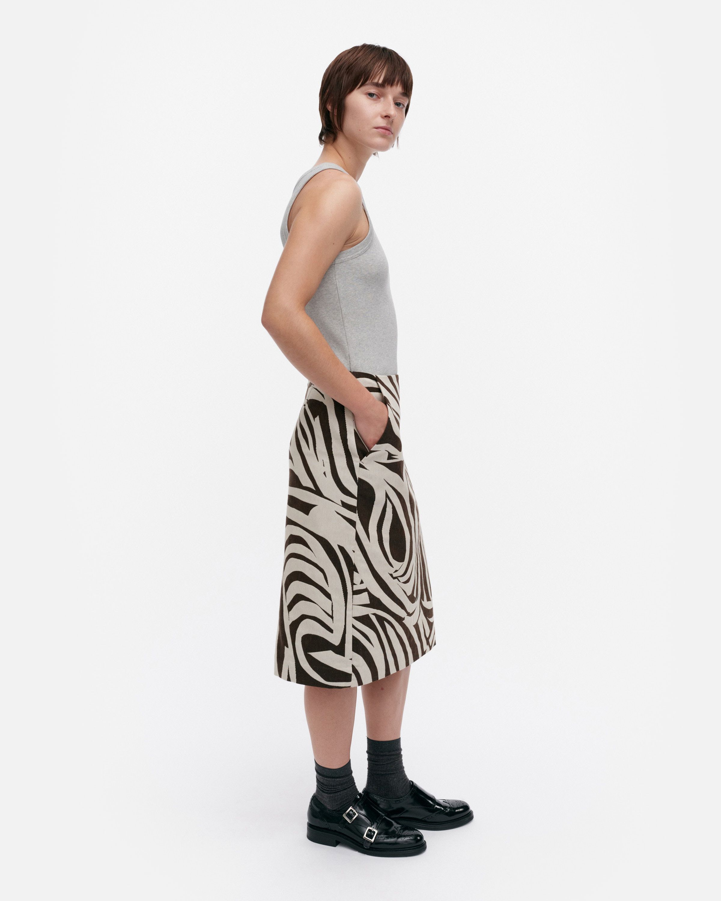 Valaa Jokuraita Skirt | Marimekko
