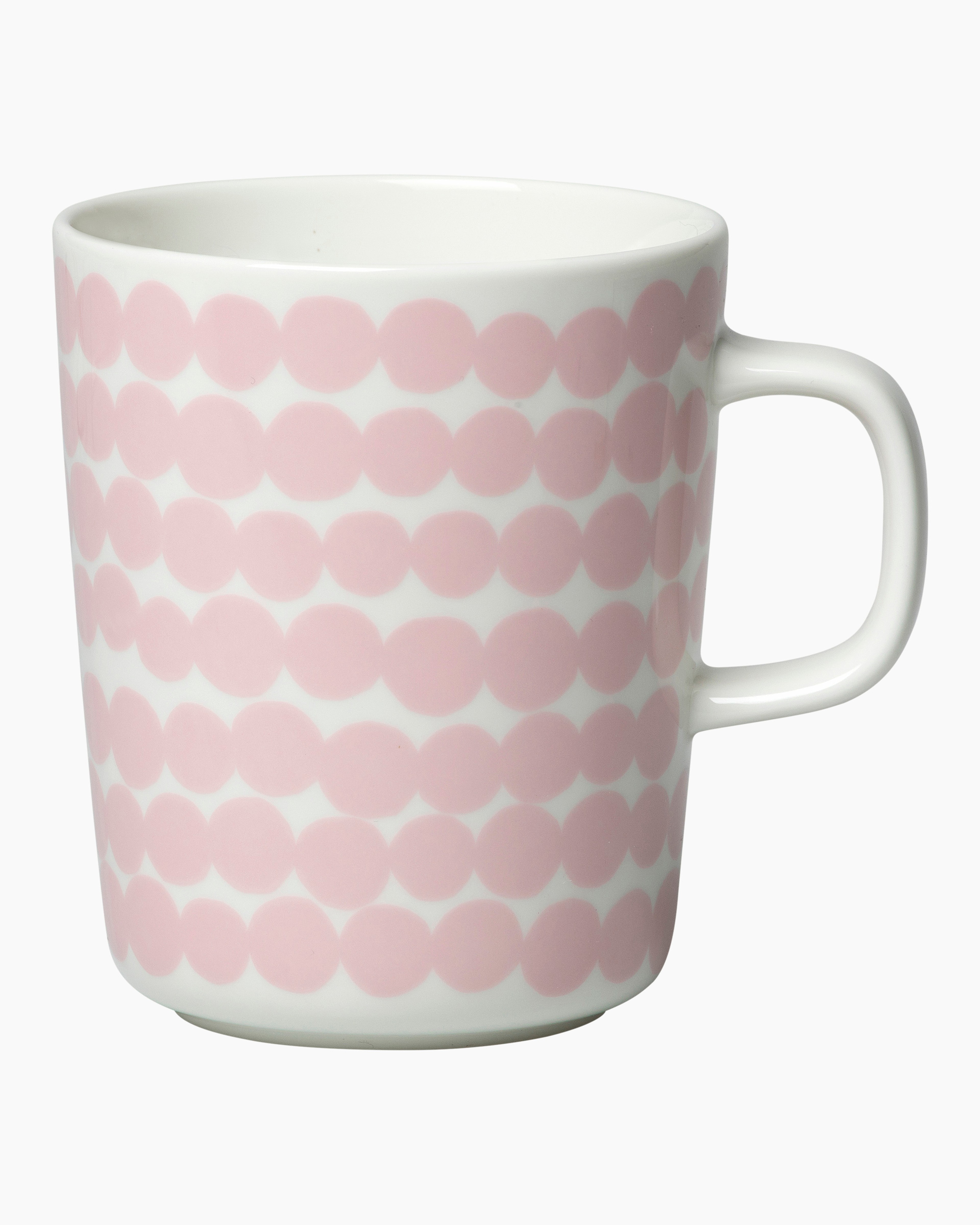 Oiva / Räsymatto, Mug 2,5 dl, white, pink,