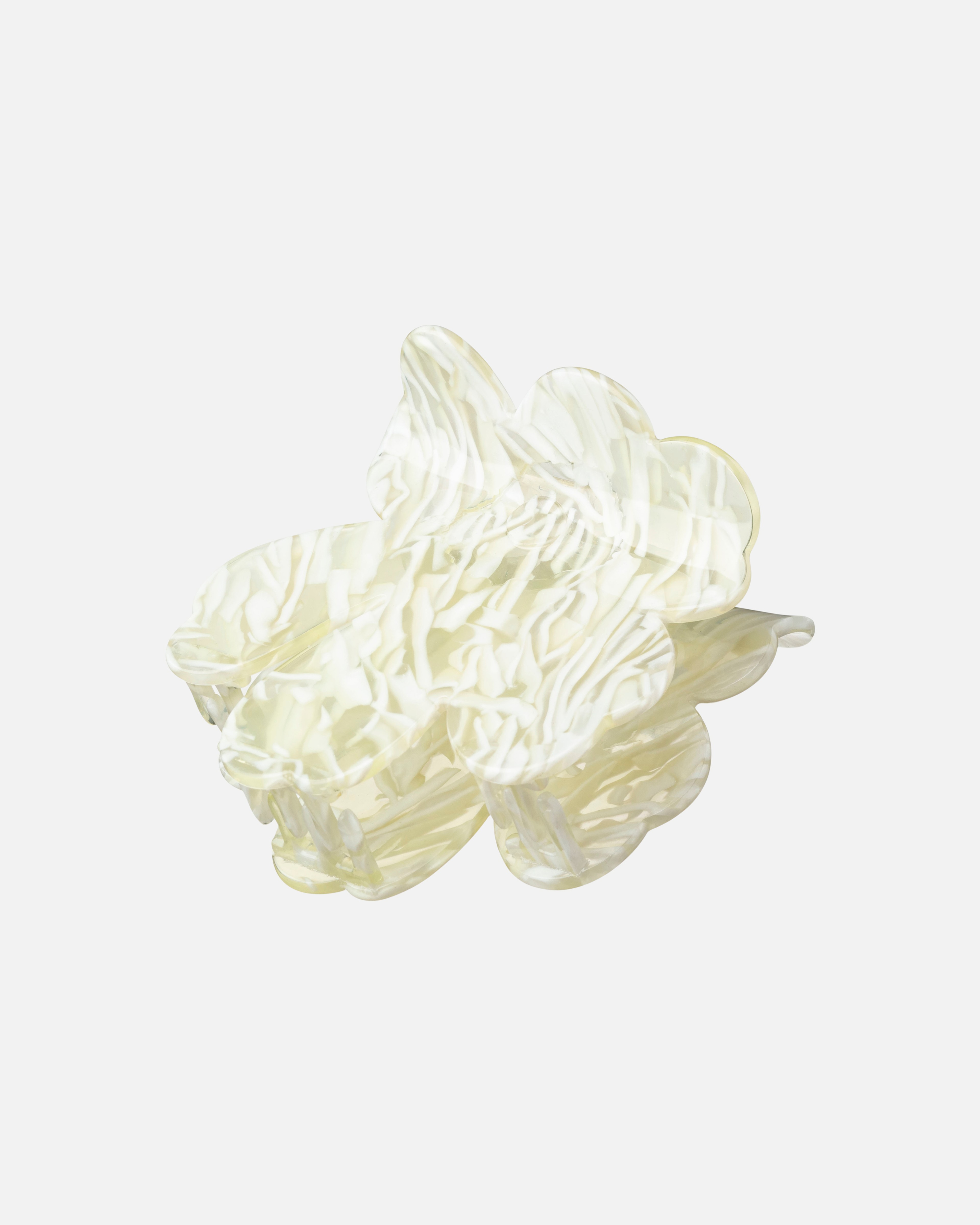 Unikko Hair Clip Large, yellow white,