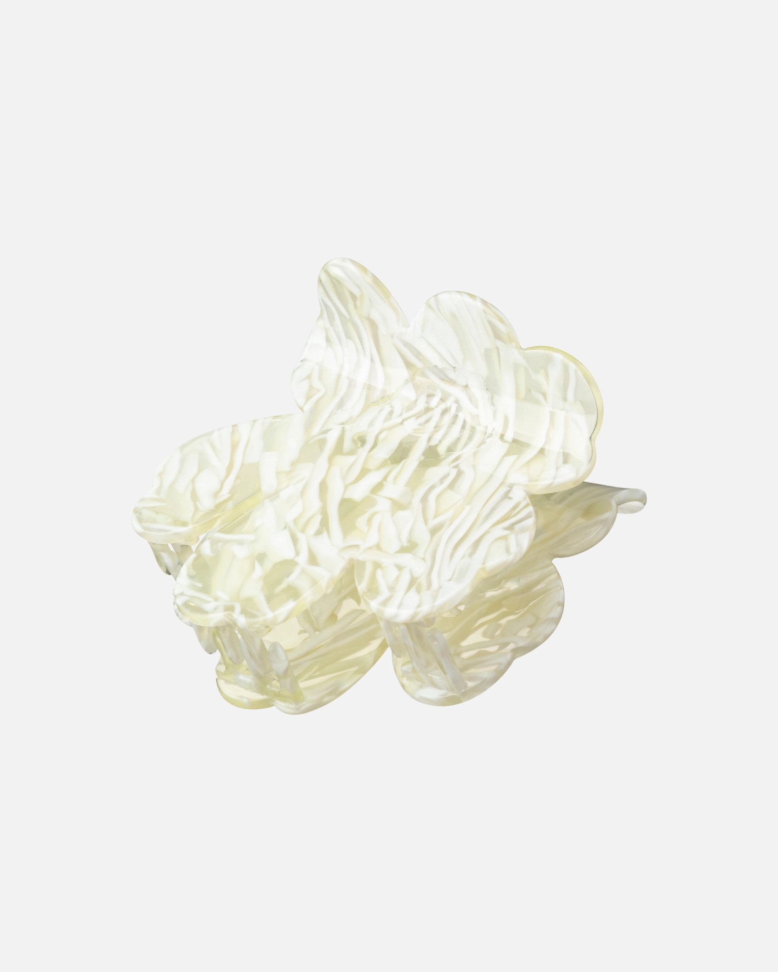 Unikko Hair Clip Large, yellow white,