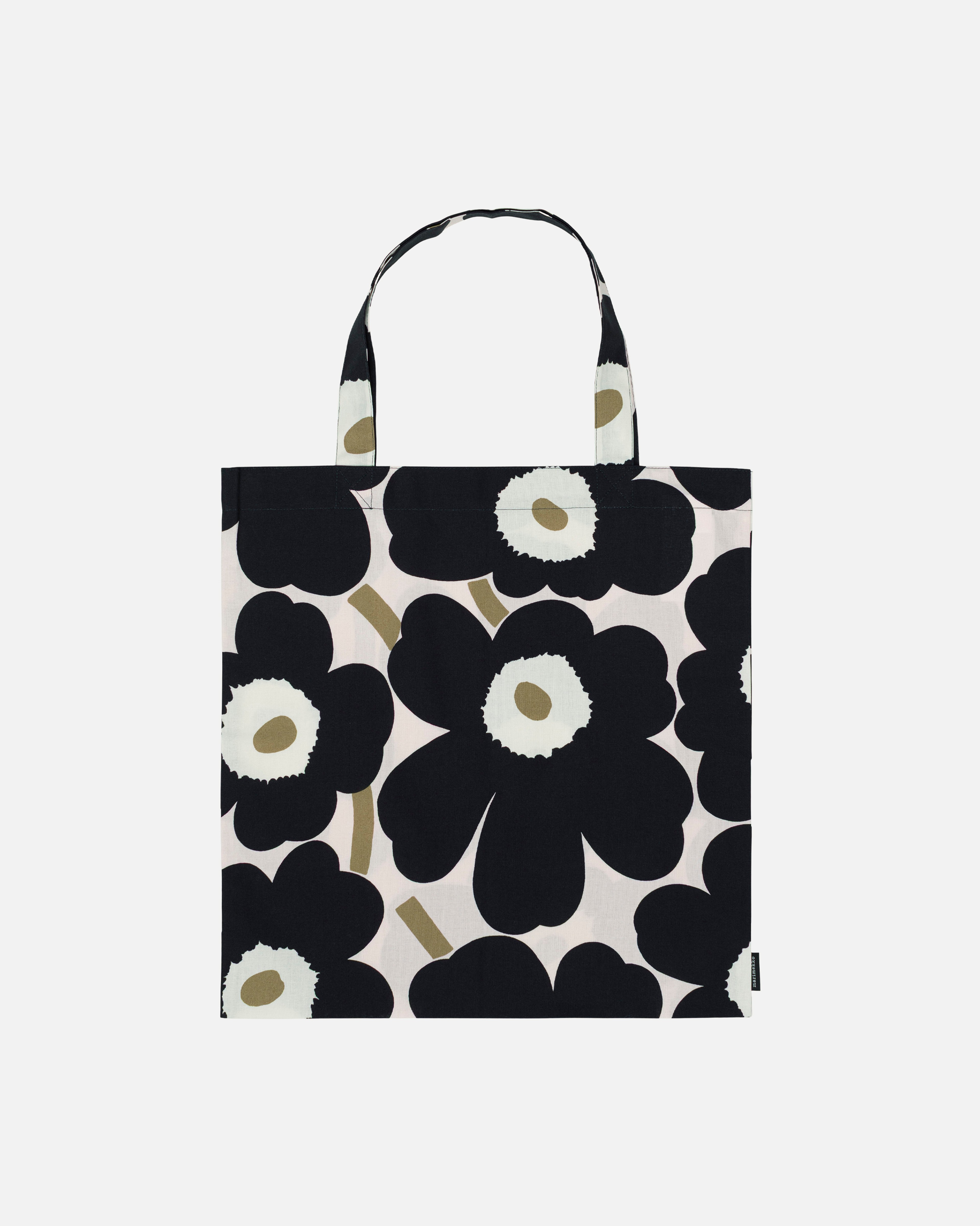 Pieni Unikko, Bag 43x44 cm, pink, charcoal, lt.brown,