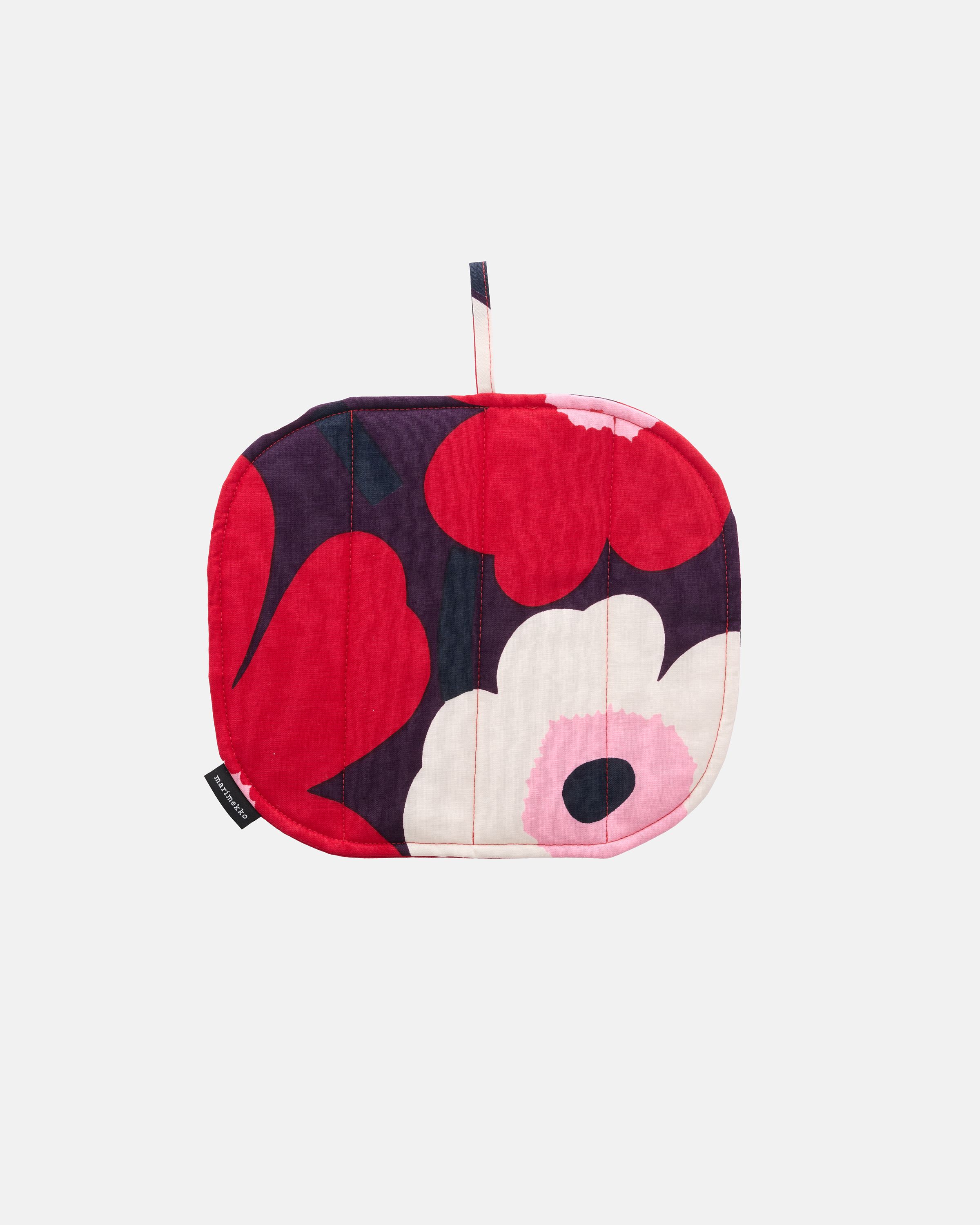 Unikko Bath mat 73x74 cm plum, pink, toffee | Marimekko